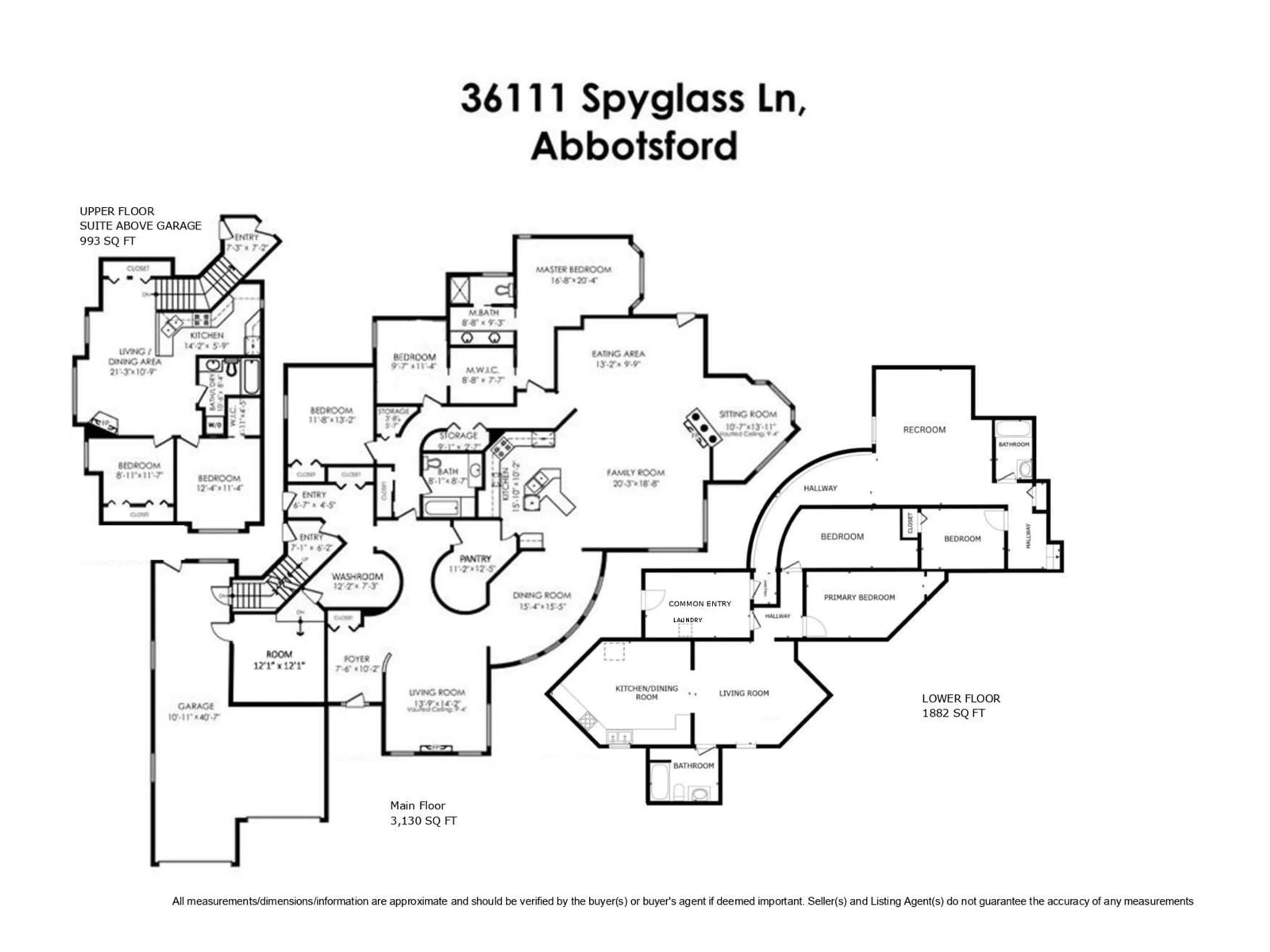 Floor plan for 36111 SPYGLASS, Abbotsford British Columbia V3G2W7
