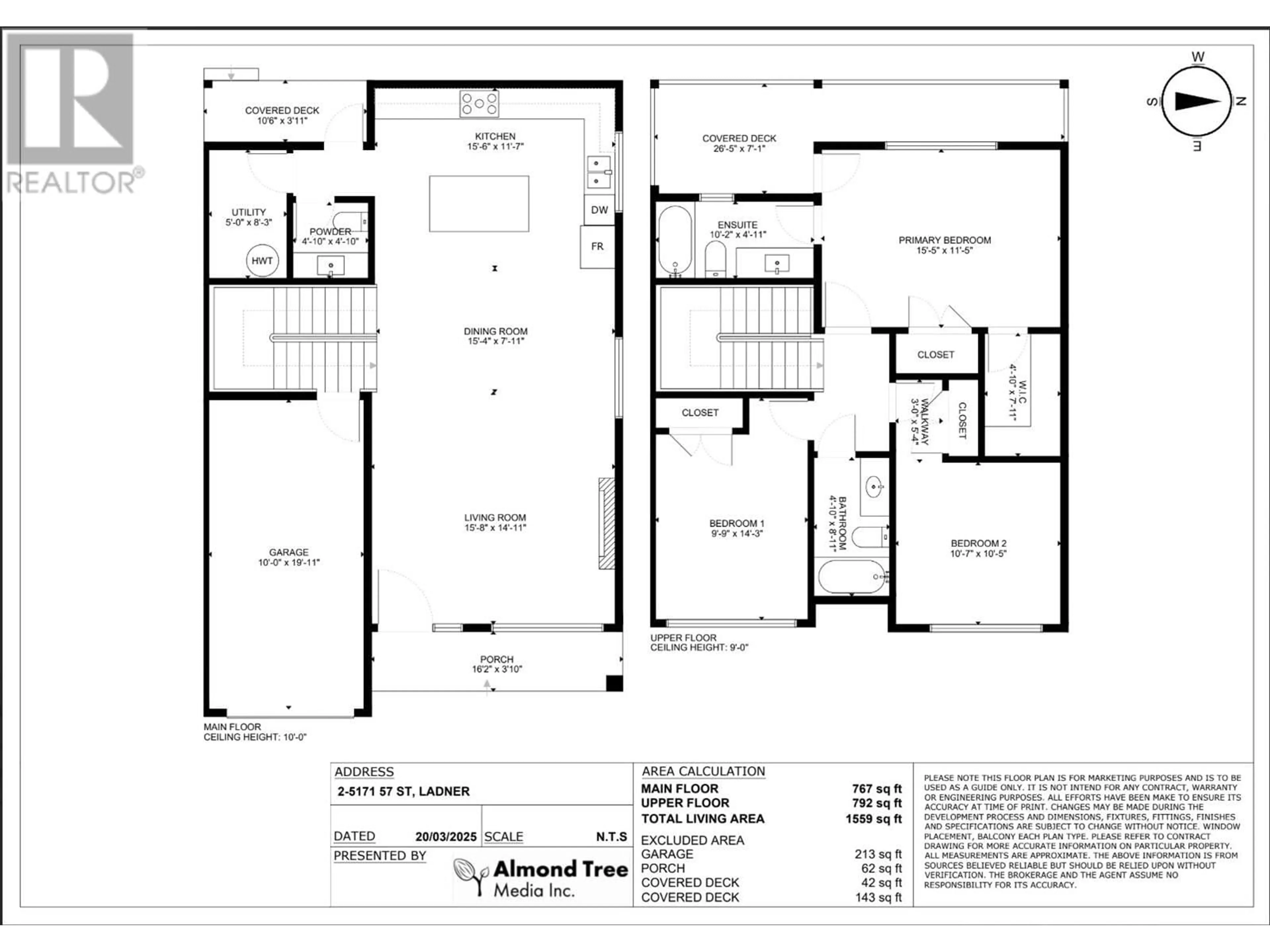 Floor plan for Lot 2 - 5171 57 STREET, Ladner British Columbia V4K3G2