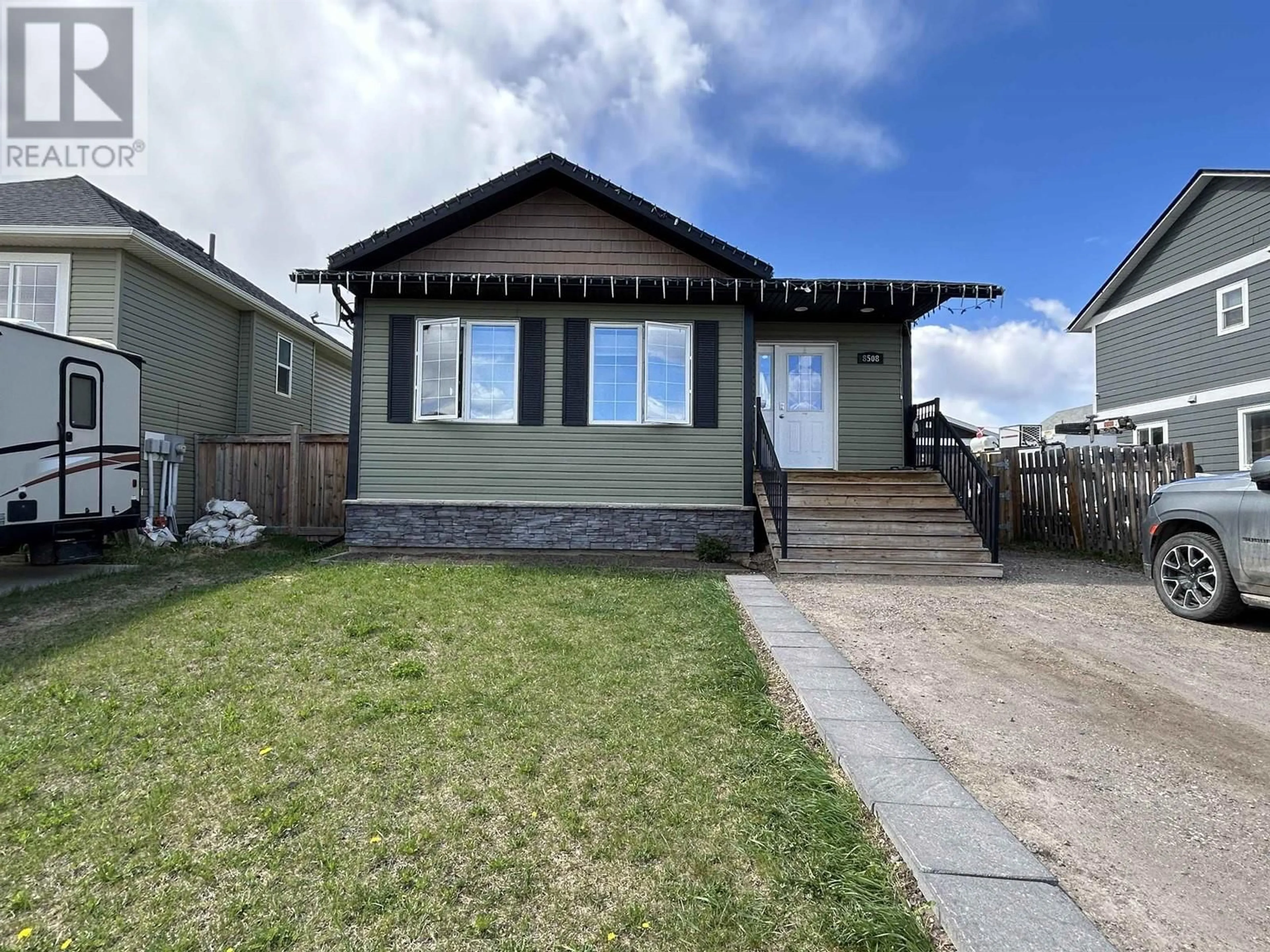Home with vinyl exterior material, street for 8508 82 STREET, Fort St. John British Columbia V1J0H1