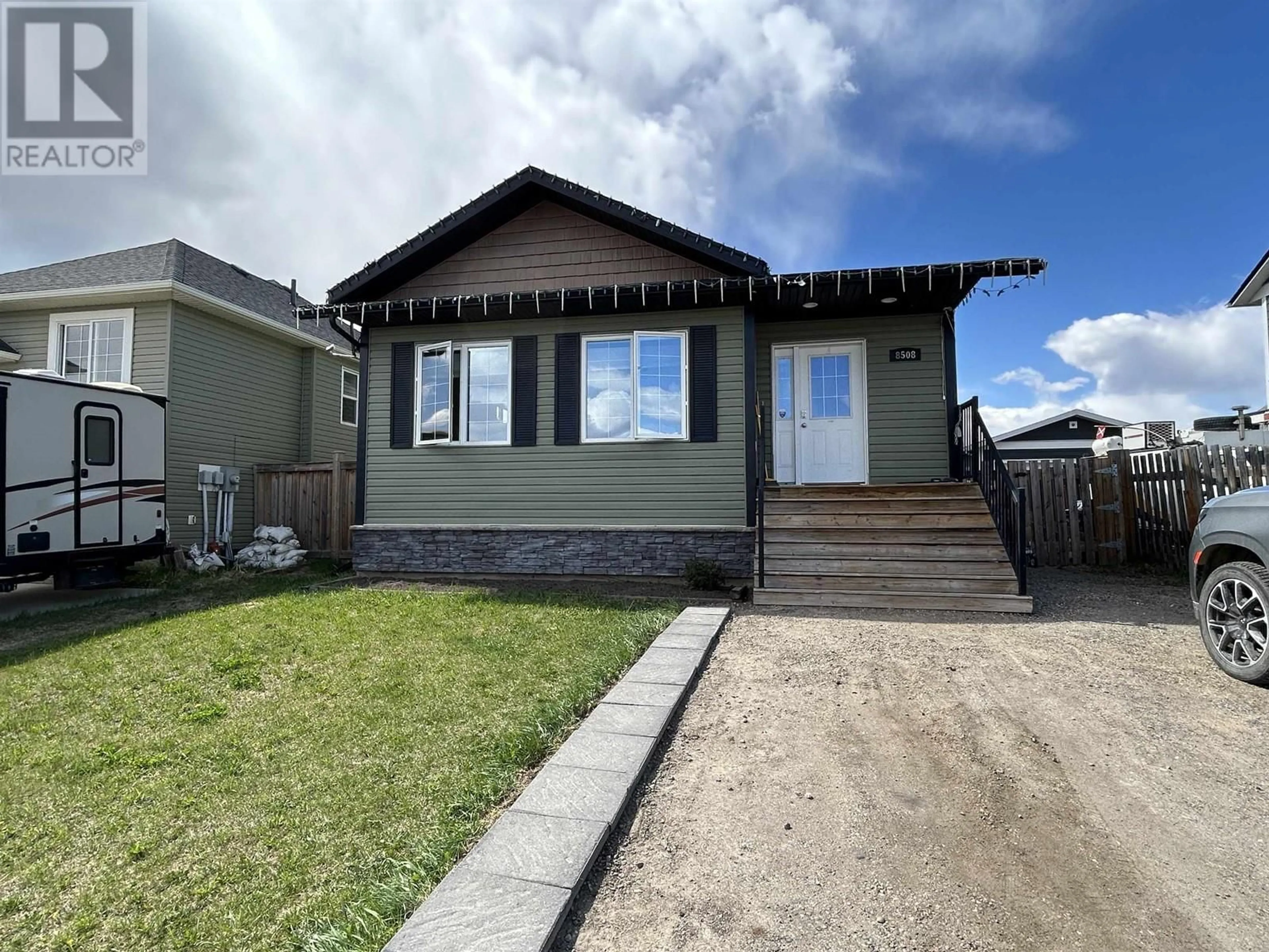 Home with vinyl exterior material, street for 8508 82 STREET, Fort St. John British Columbia V1J0H1