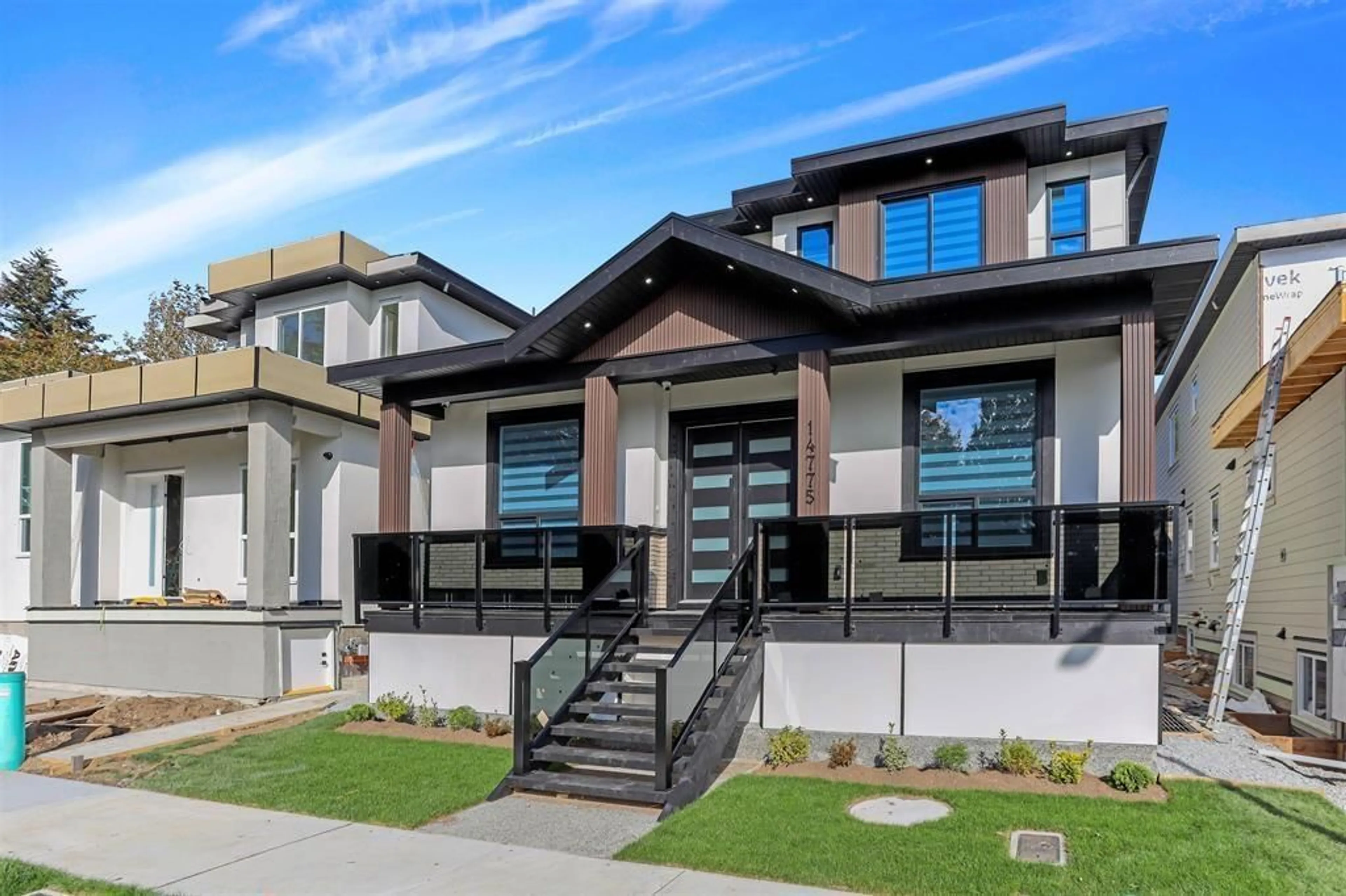 Home with vinyl exterior material, street for 14775 68A, Surrey British Columbia V3S3C9