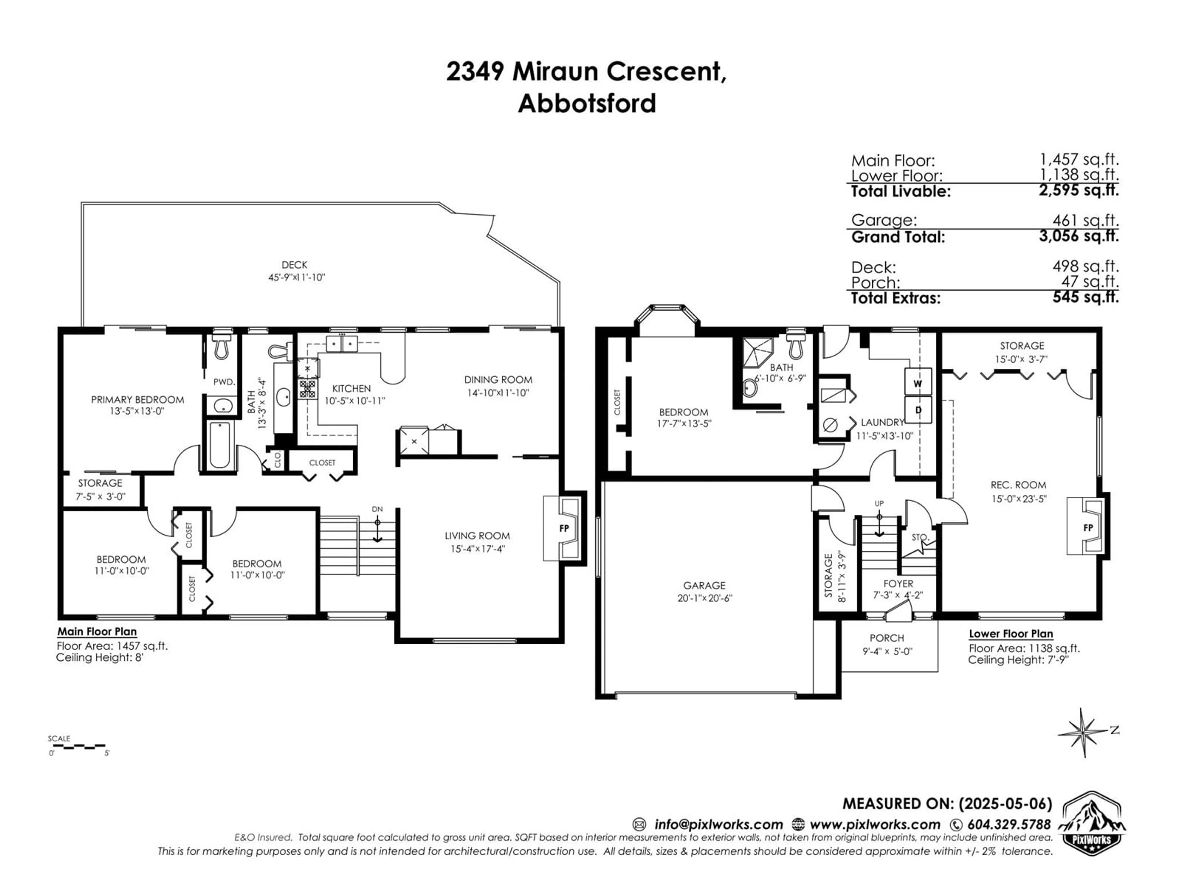 Floor plan for 2349 MIRAUN, Abbotsford British Columbia V2S5L8