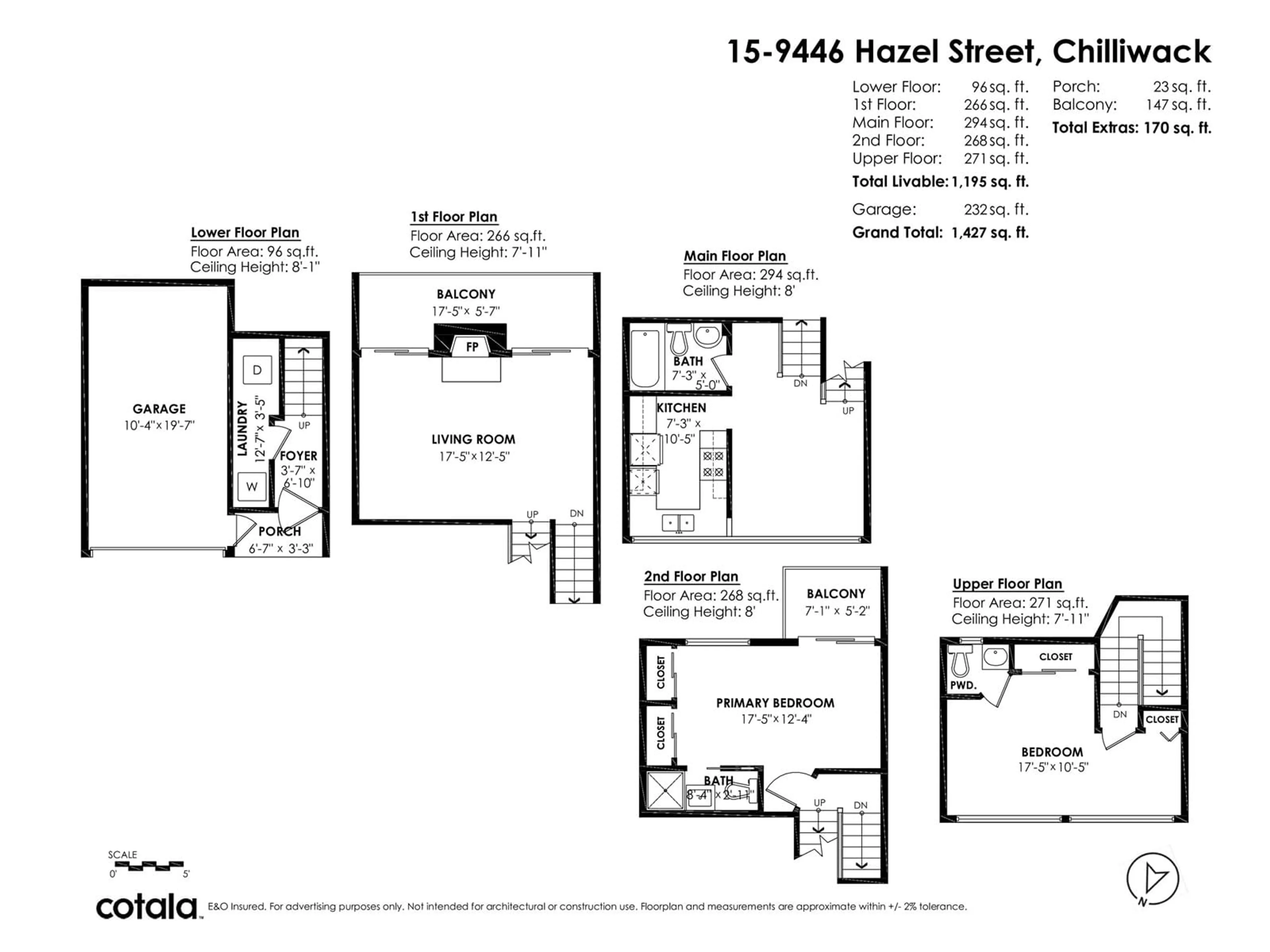 Floor plan for 15 - 9446 HAZEL STREET, Chilliwack British Columbia V2P5N1