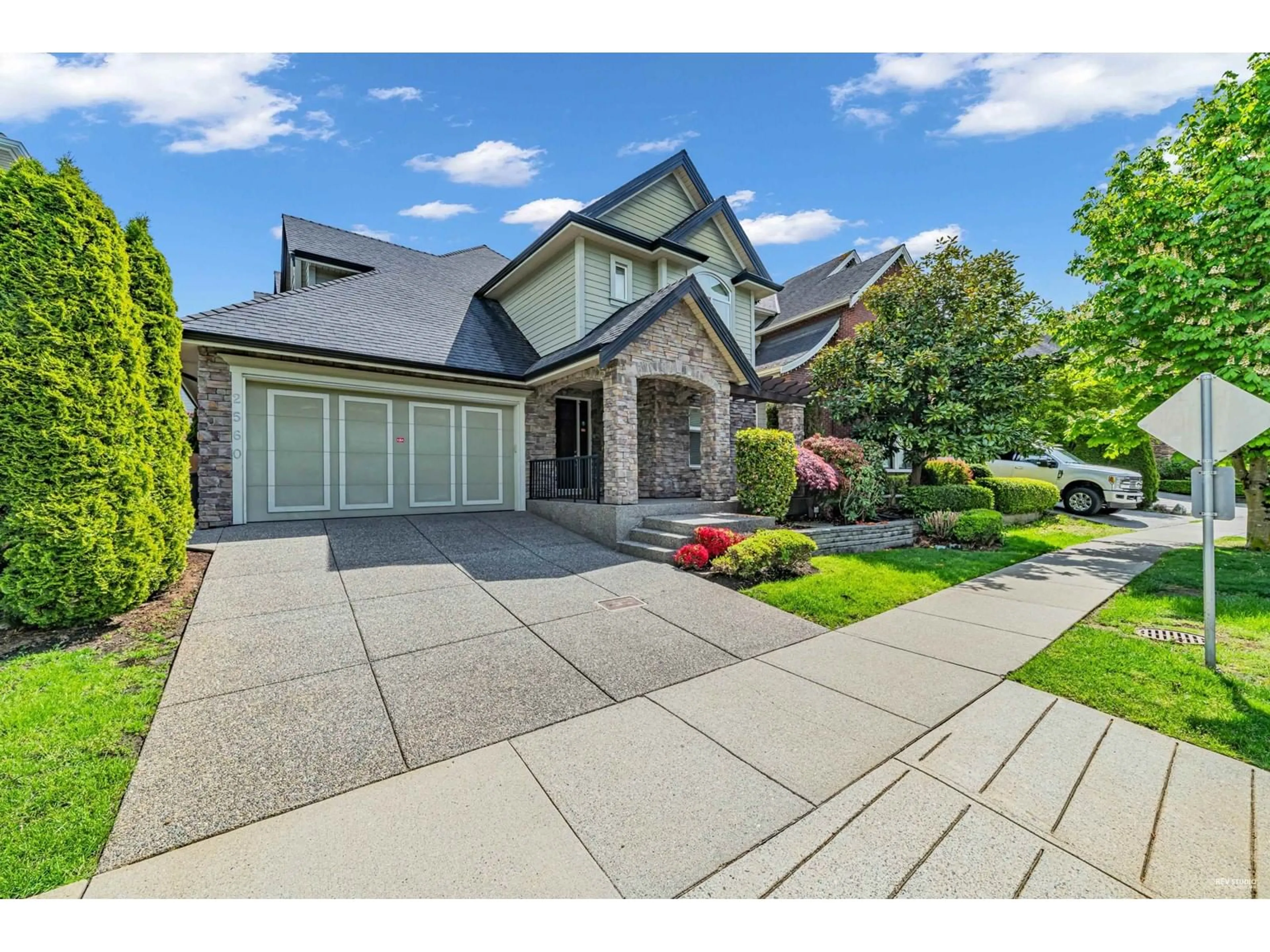 Home with brick exterior material, street for 2560 162, Surrey British Columbia V3Z6Z3