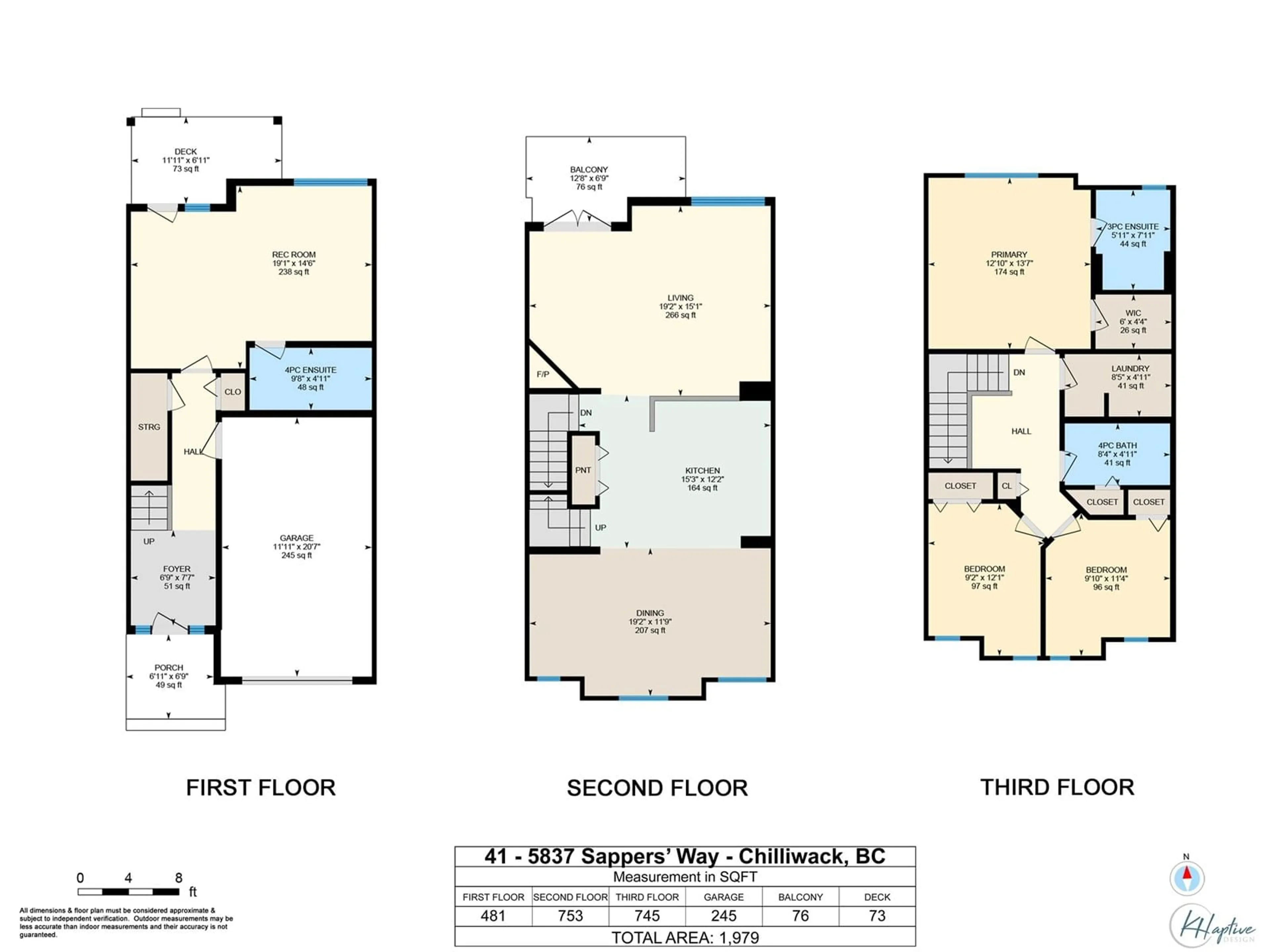Floor plan for 41 - 5837 SAPPERS WAY, Chilliwack British Columbia V2R0G4