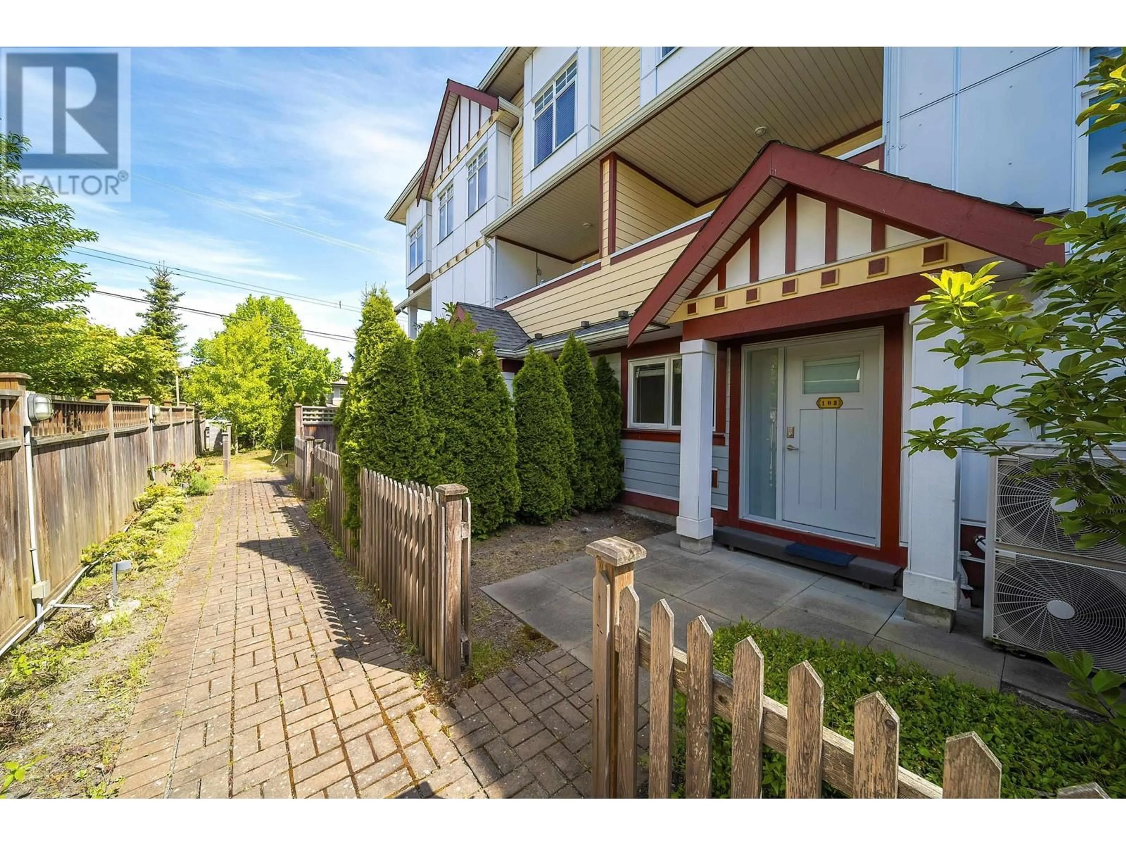 Patio, street for 103 - 9780 ALBERTA ROAD, Richmond British Columbia V6Y1T6