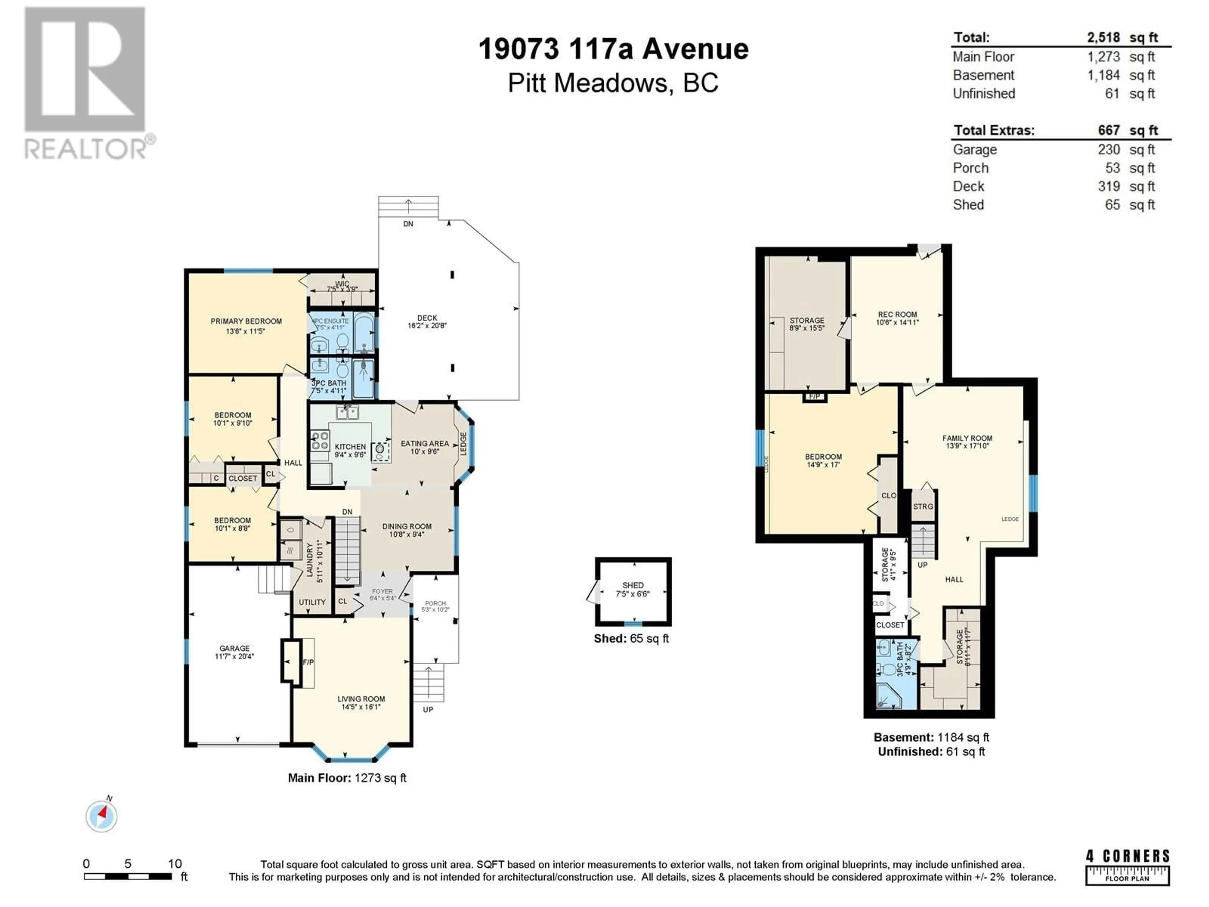 Floor plan for 19073 117A AVENUE, Pitt Meadows British Columbia V3Y1Y5