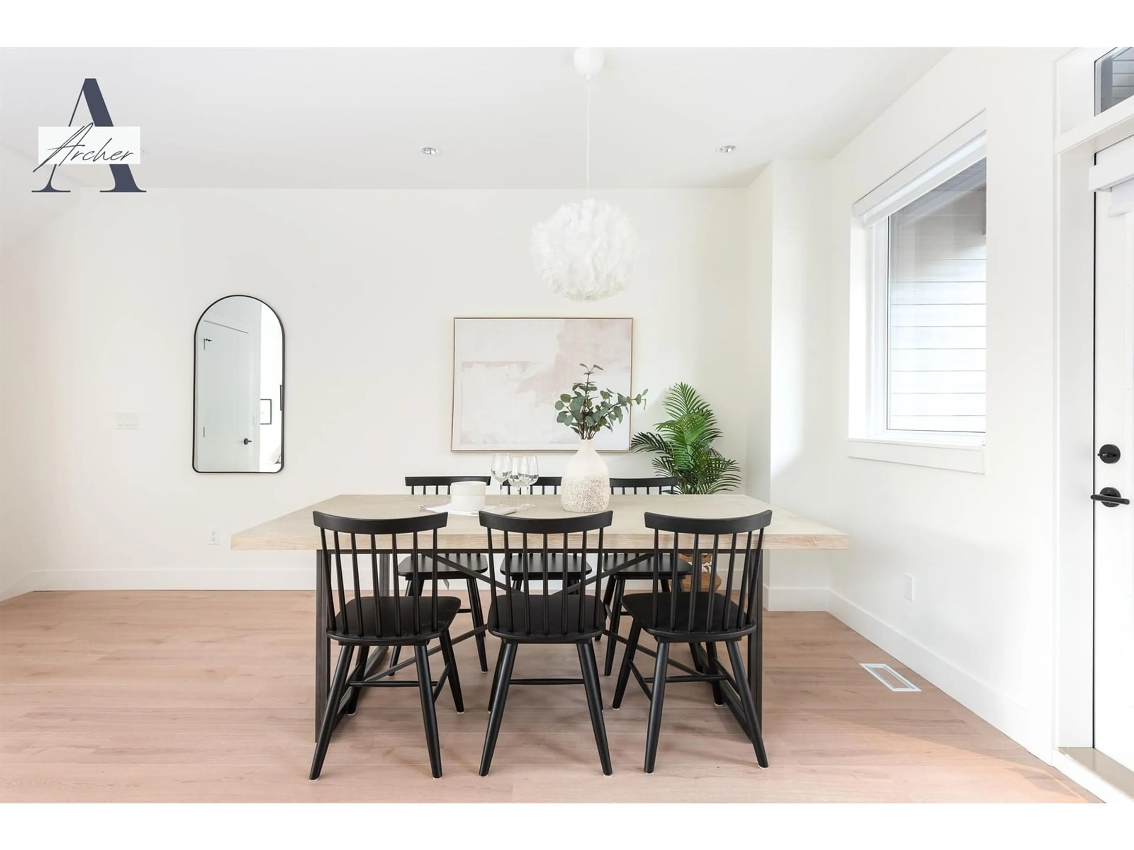 Dining room, wood/laminate floor for 54 - 14285 64, Surrey British Columbia V3W1Z2
