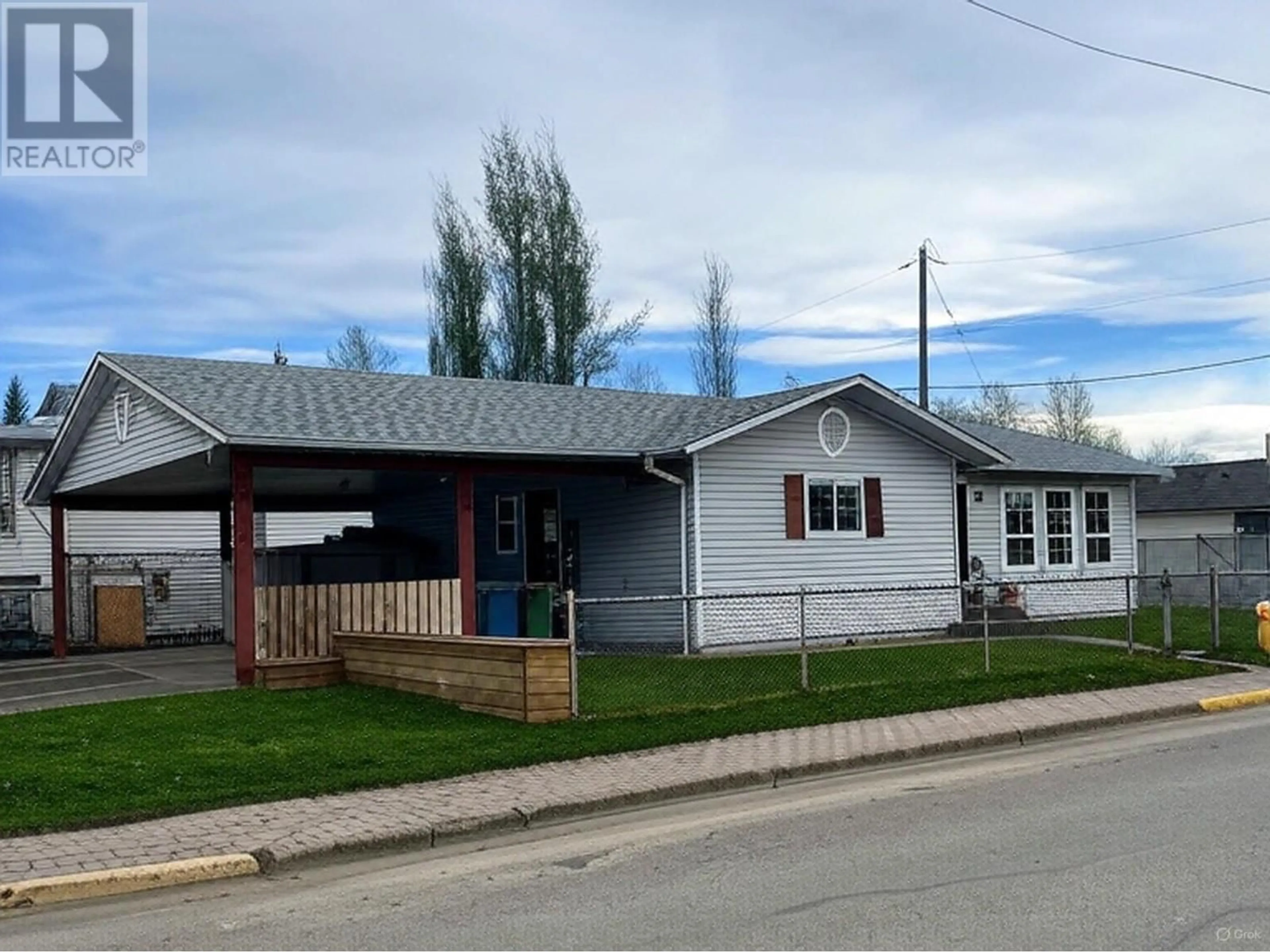 Home with vinyl exterior material, street for 4212 MOUNTAINVIEW CRESCENT, Smithers British Columbia V0J2N2