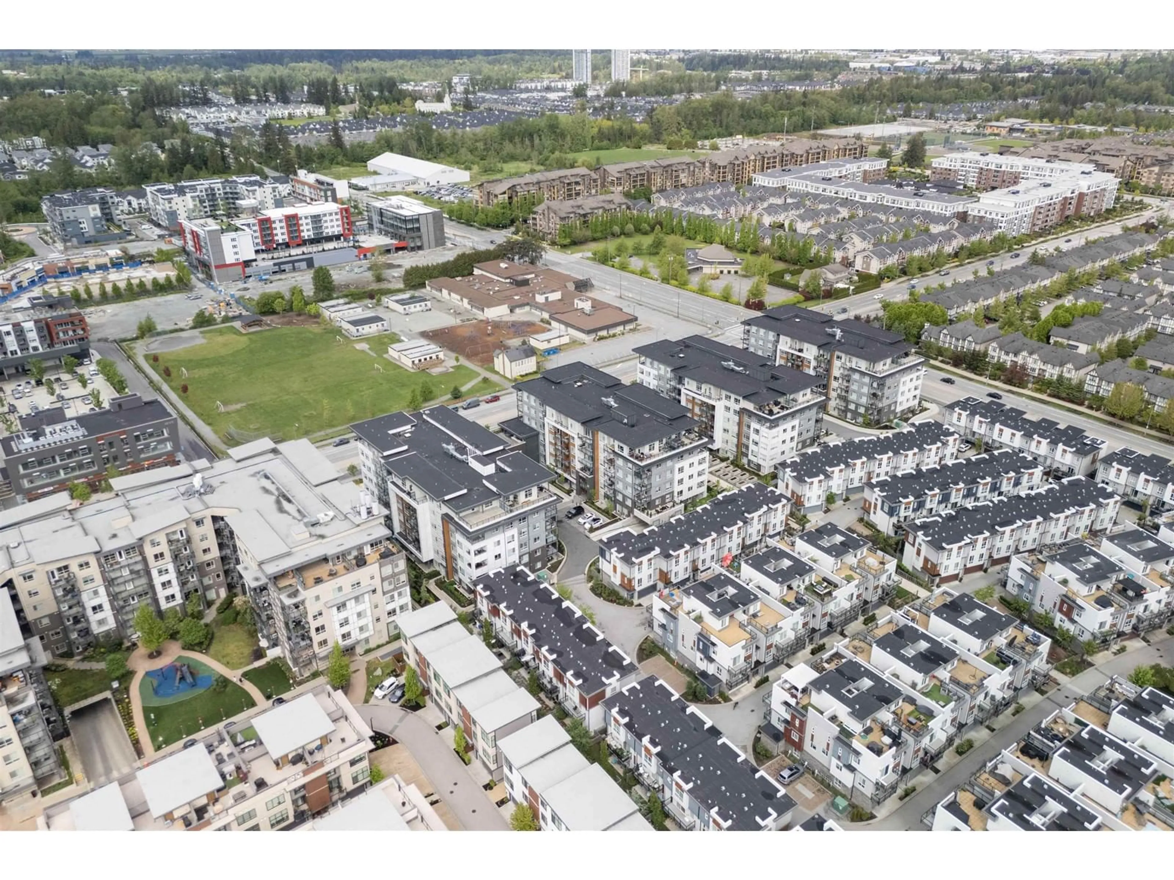 A pic from outside/outdoor area/front of a property/back of a property/a pic from drone, city buildings view from balcony for A119 - 20834 80, Langley British Columbia V2Y3M4
