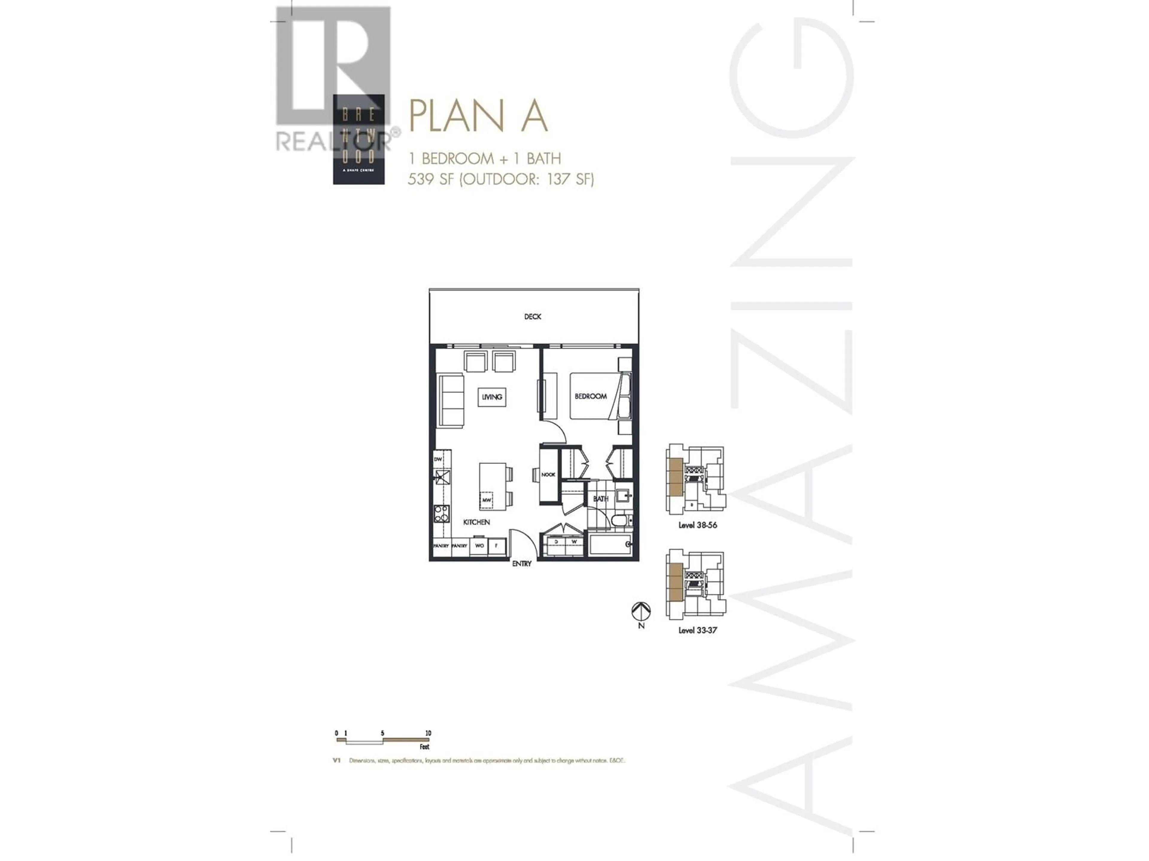 Floor plan for 3508 - 4510 HALIFAX WAY, Burnaby British Columbia V5C0K4
