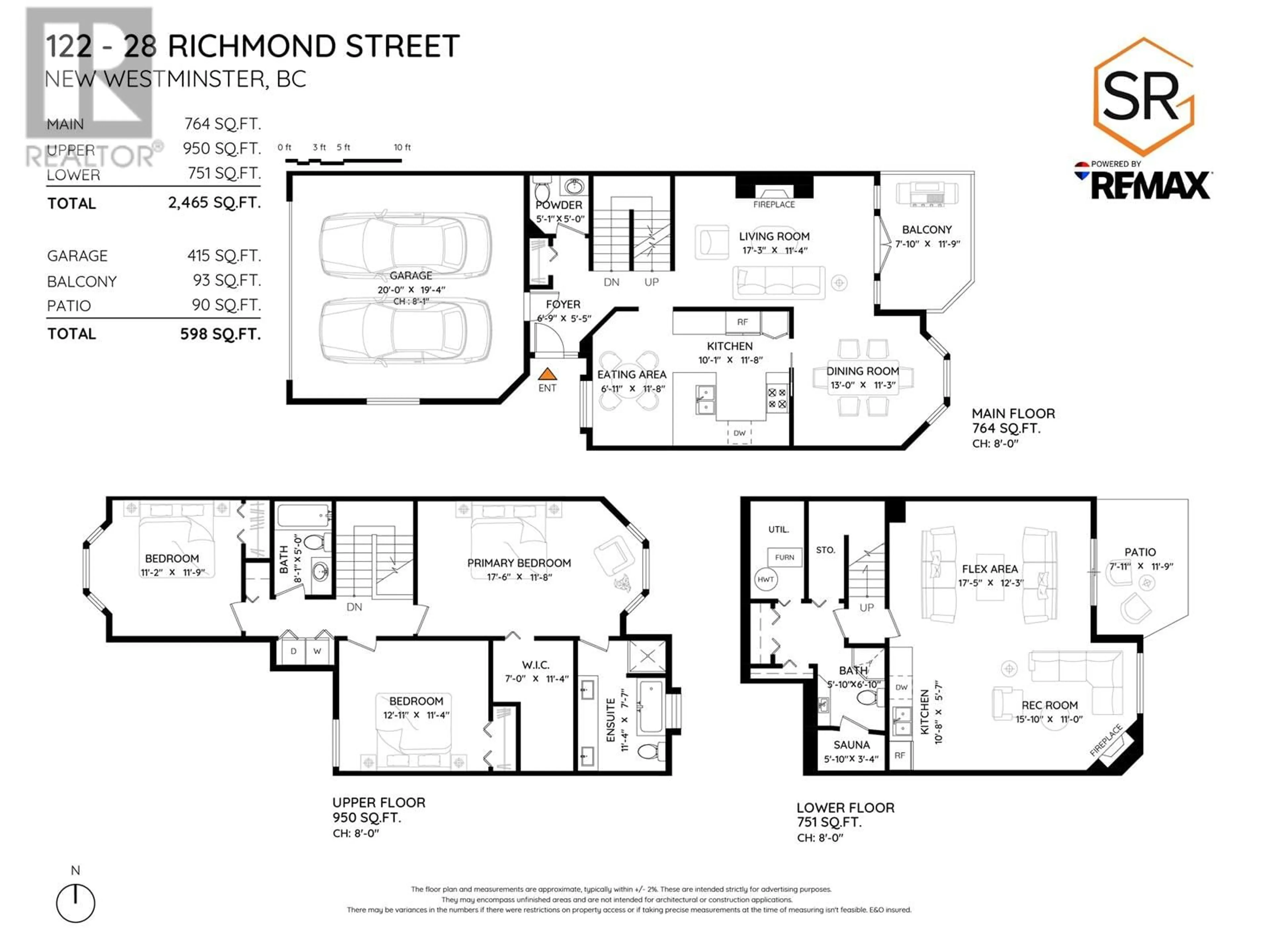Floor plan for 122 - 28 RICHMOND STREET, New Westminster British Columbia V3L5P4