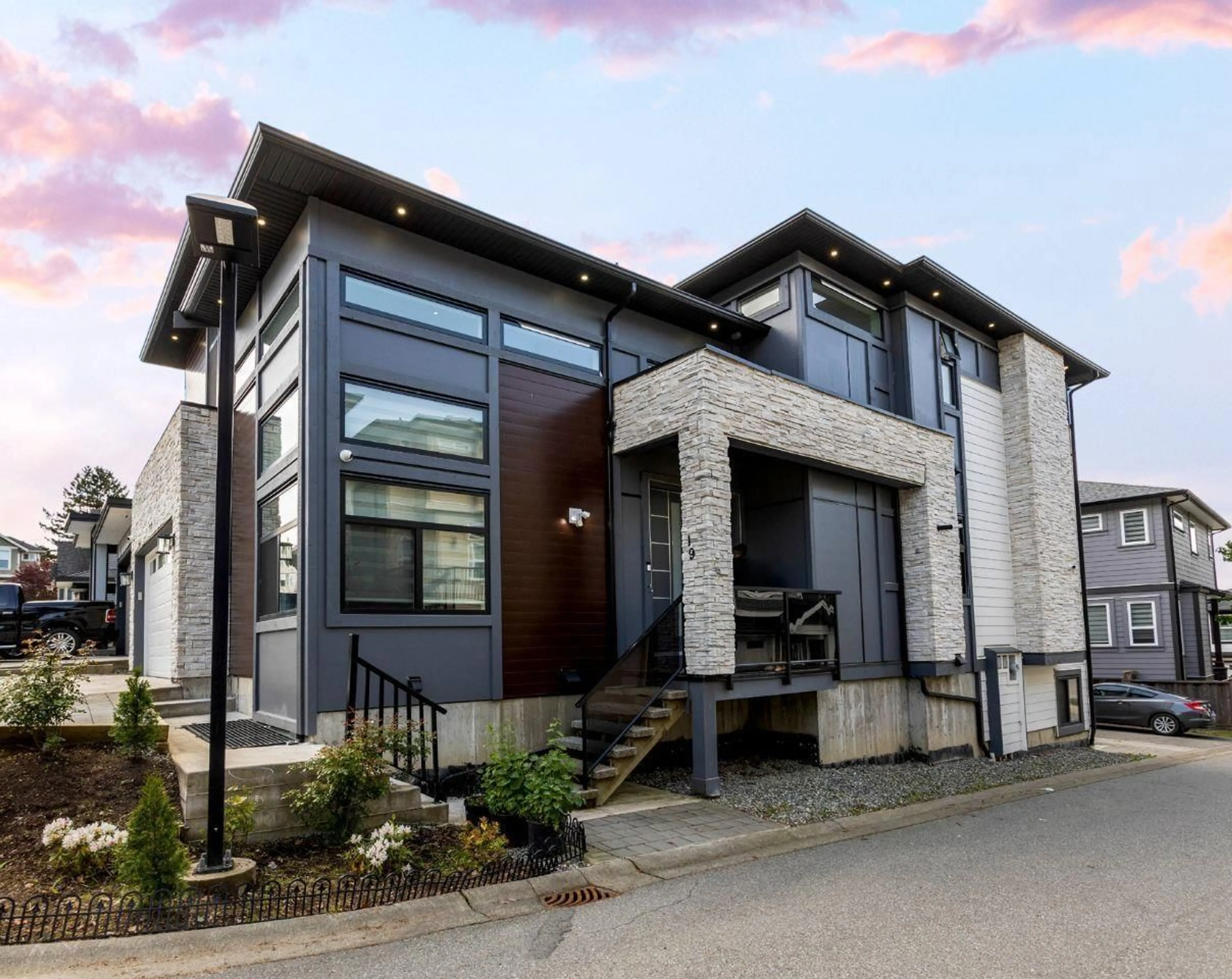 Home with brick exterior material, building for 19 - 4295 OLD CLAYBURN, Abbotsford British Columbia V3G0G4