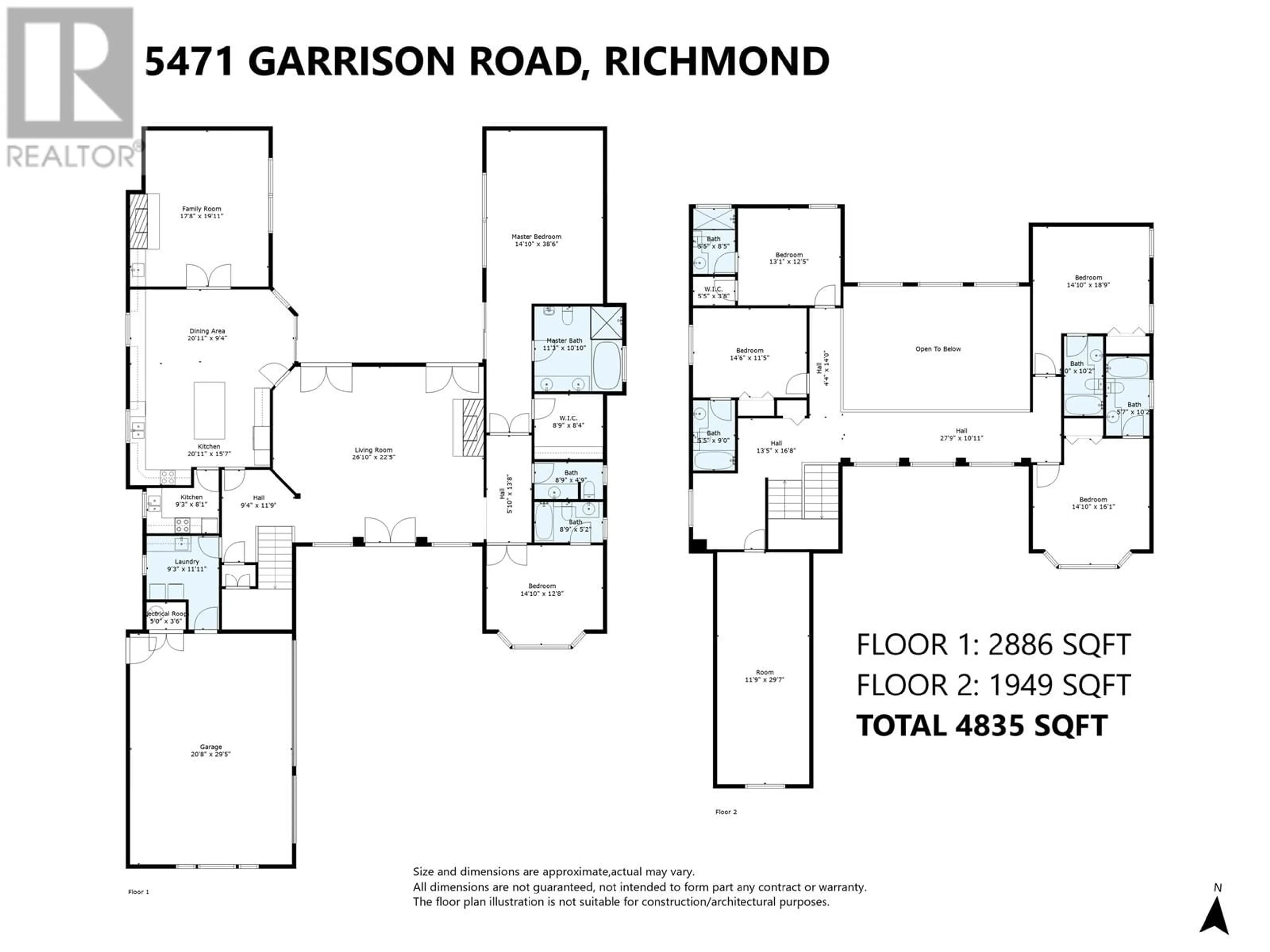 Floor plan for 5471 GARRISON ROAD, Richmond British Columbia V7C2M1