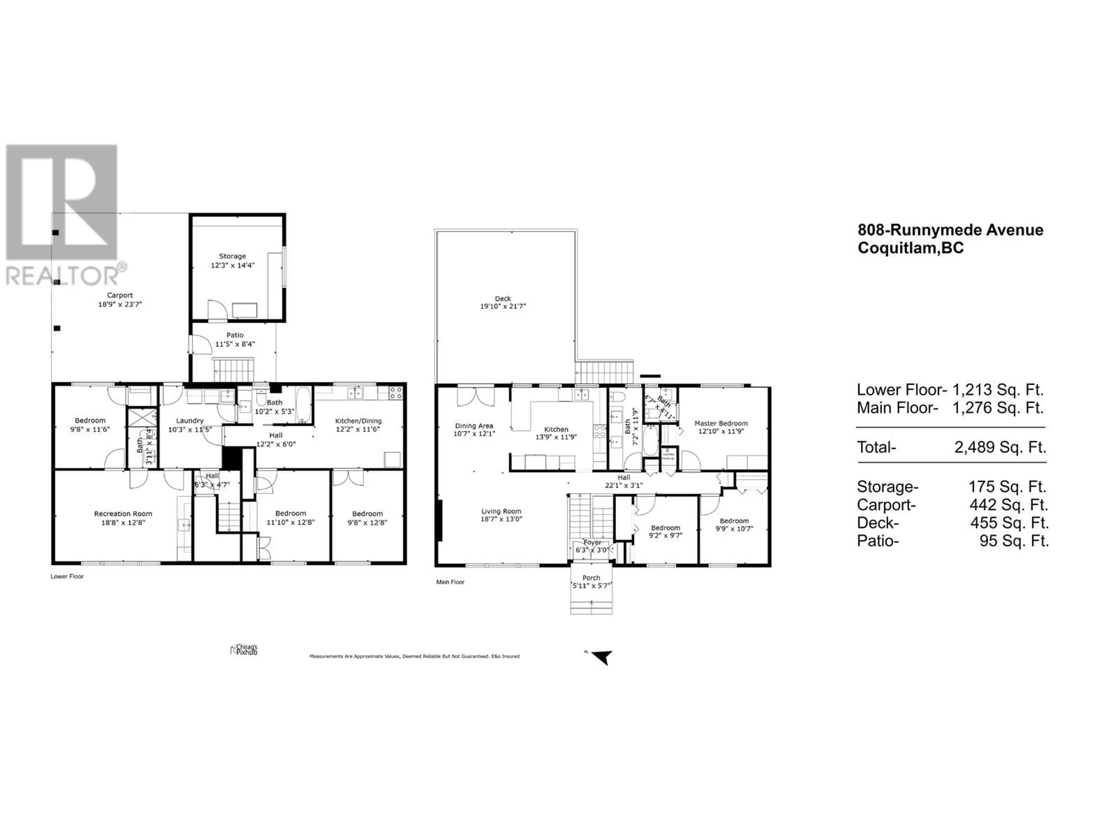 Floor plan for 808 RUNNYMEDE AVENUE, Coquitlam British Columbia V3J2V2