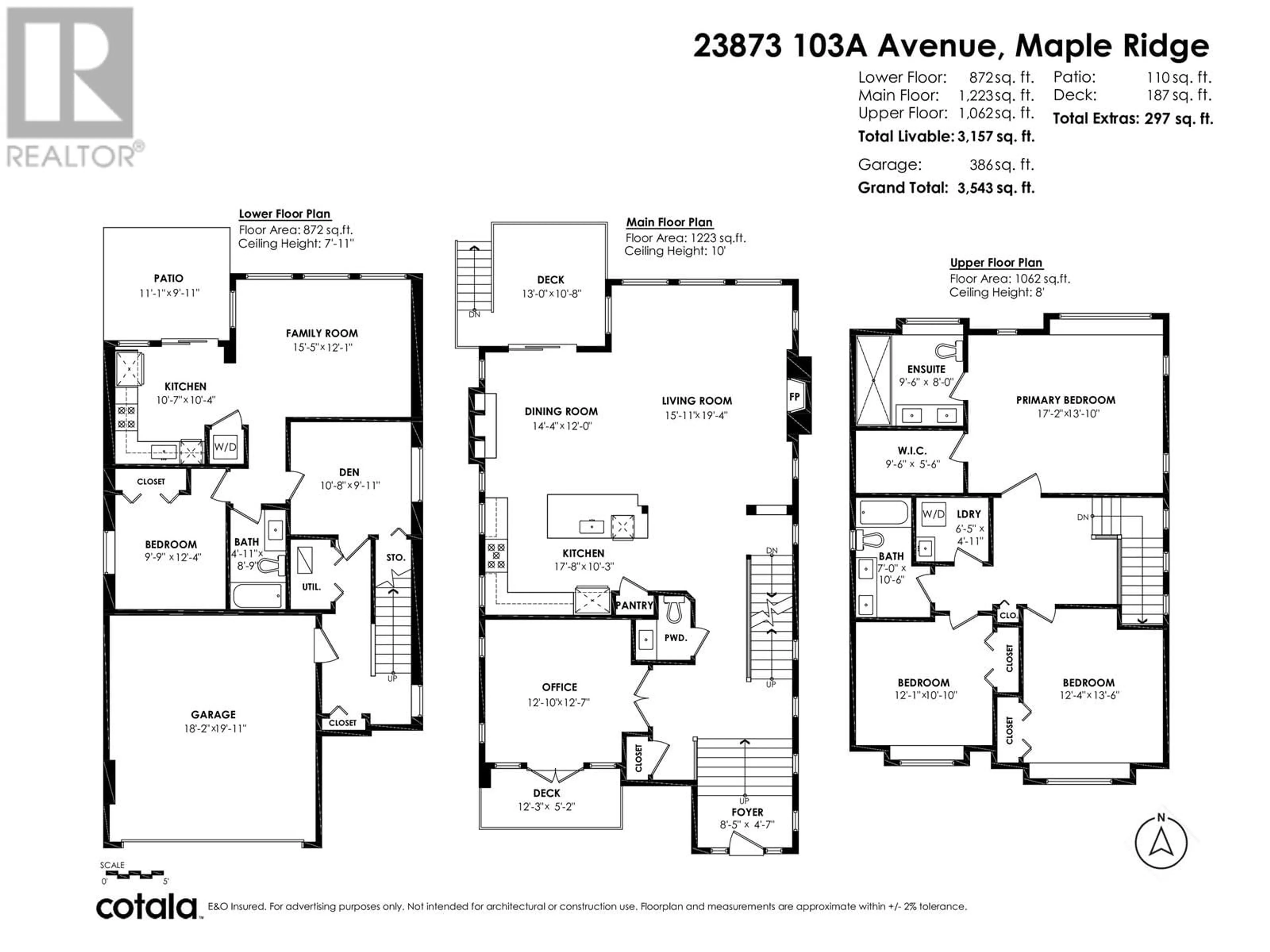 Floor plan for 23873 103A AVENUE, Maple Ridge British Columbia V2W1G3