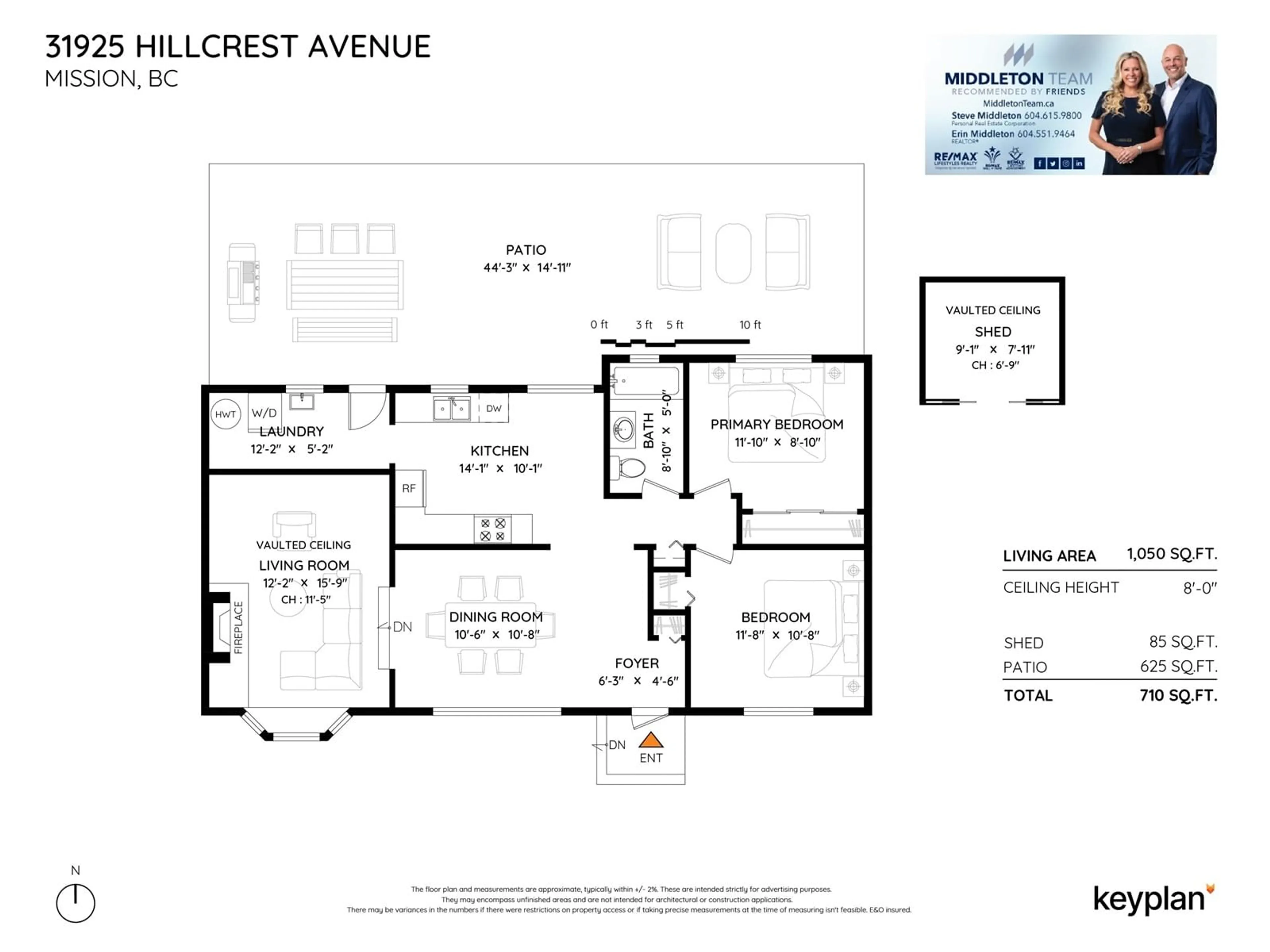 Floor plan for 31925 HILLCREST, Mission British Columbia V2V1K8