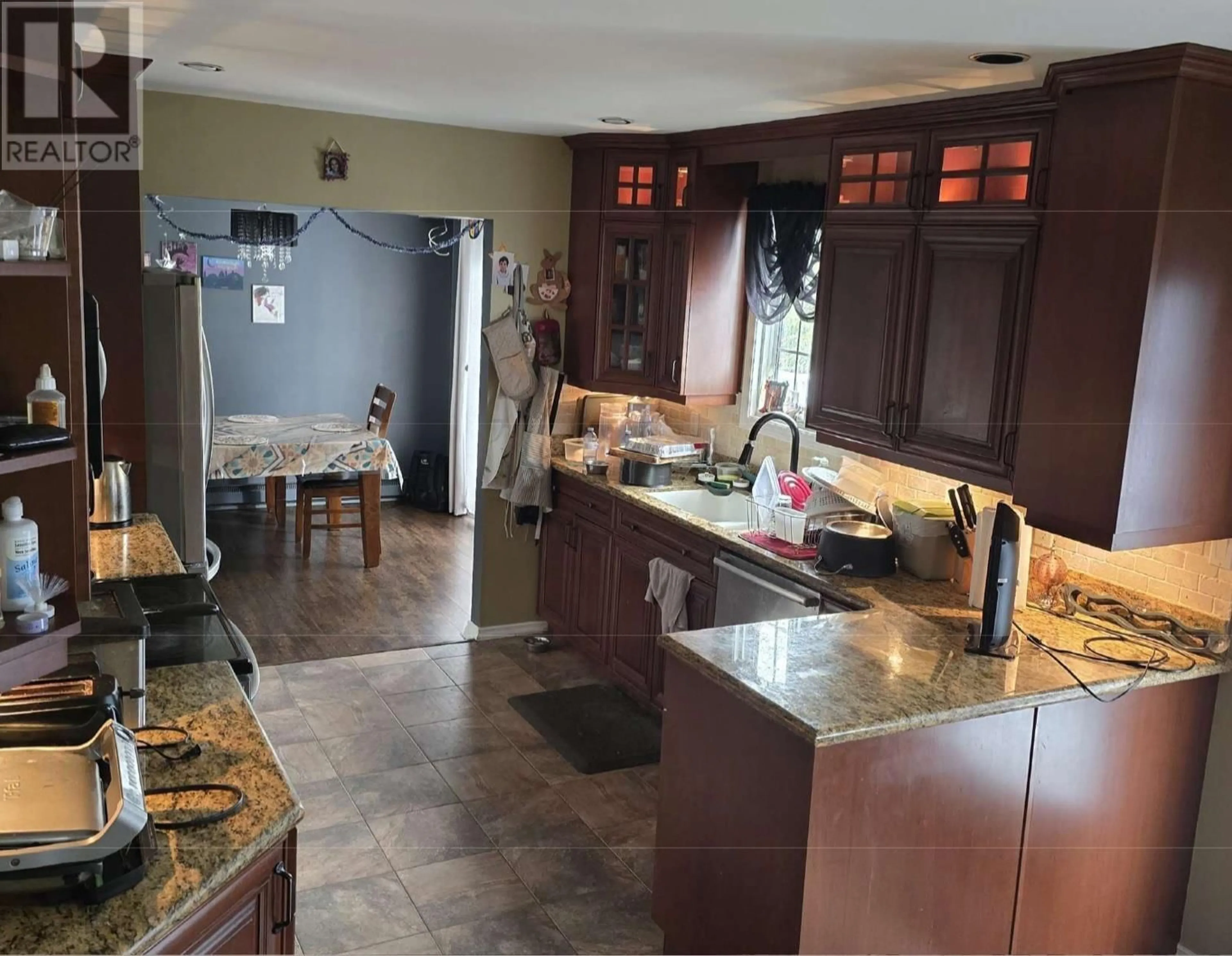 Open concept kitchen, ceramic/tile floor for 107 BRAUN STREET, Kitimat British Columbia V8C2J1