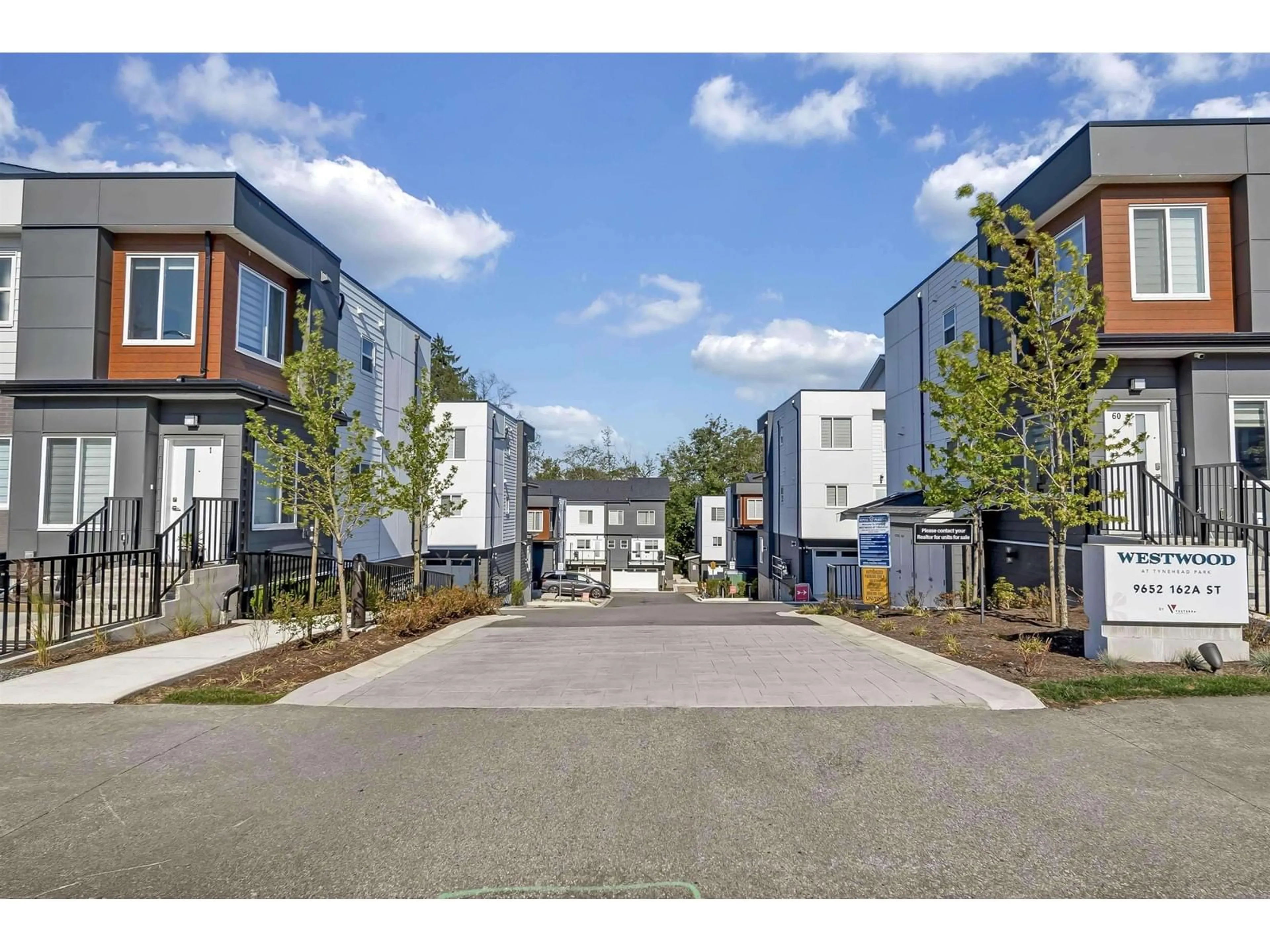 A pic from outside/outdoor area/front of a property/back of a property/a pic from drone, street for 46 - 9652 162A, Surrey British Columbia V4N2E4