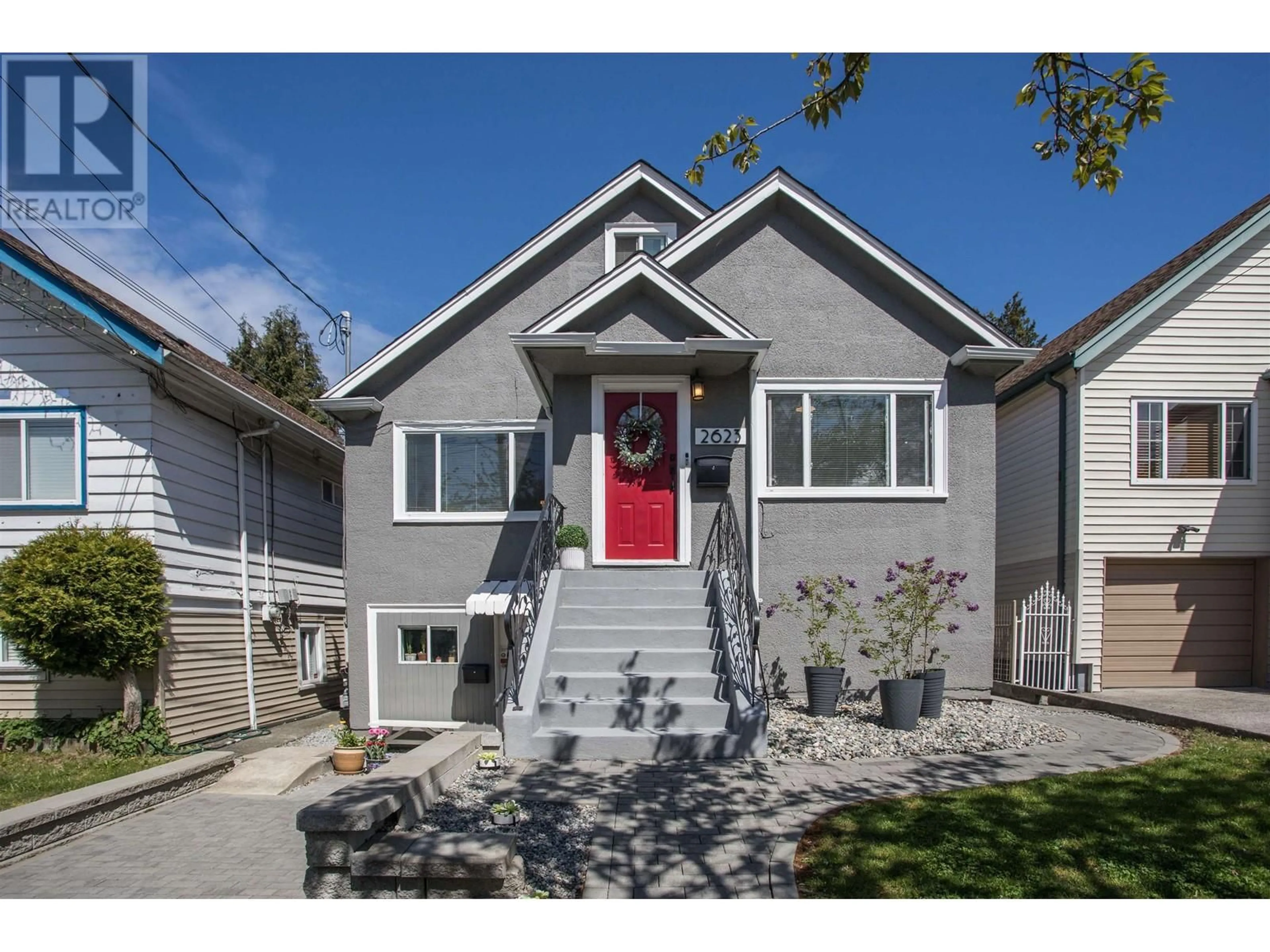 Home with vinyl exterior material, street for 2623 TURNER STREET, Vancouver British Columbia V5K2G1