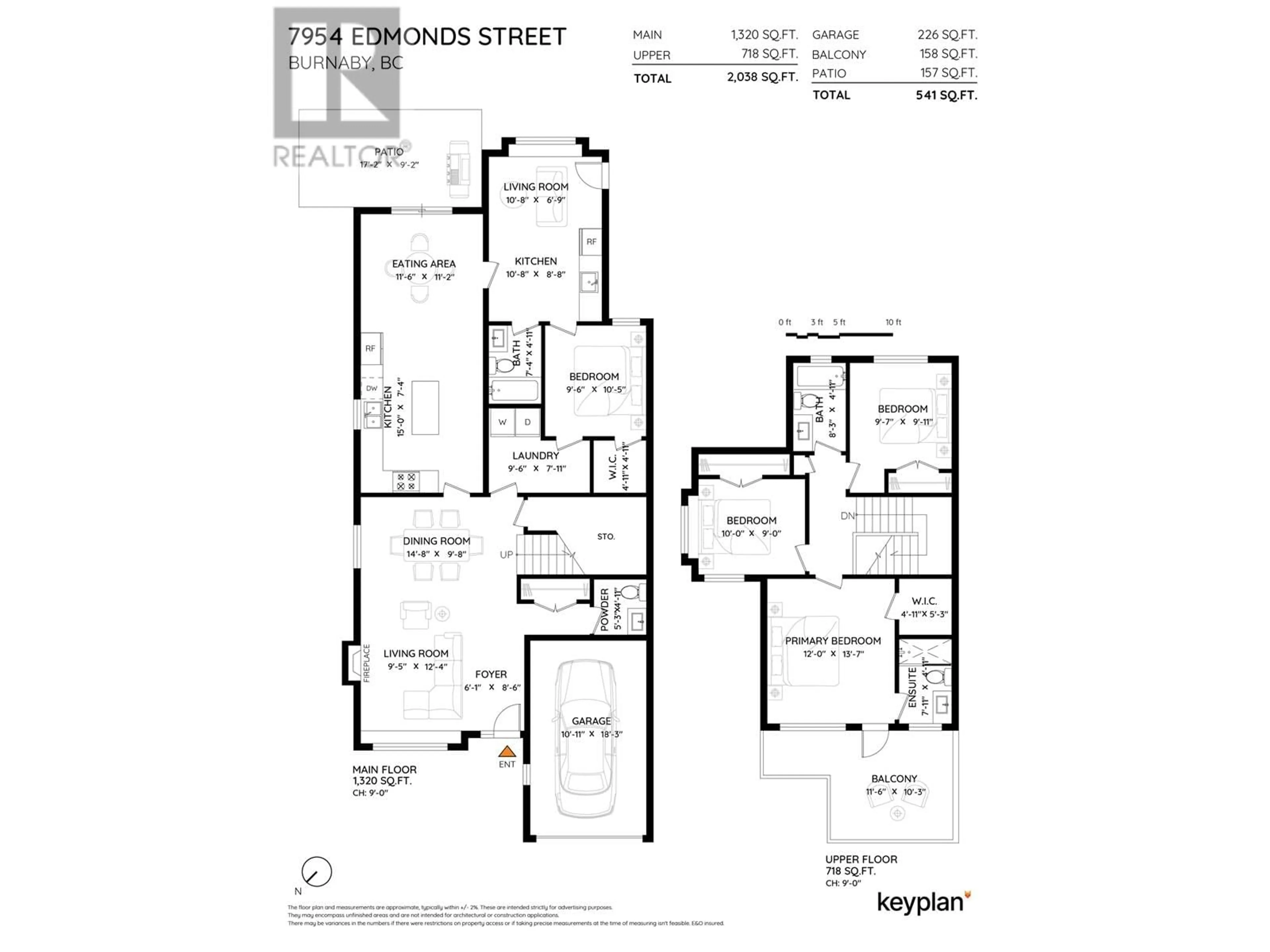 Floor plan for 7954 EDMONDS STREET, Burnaby British Columbia V3N1C2