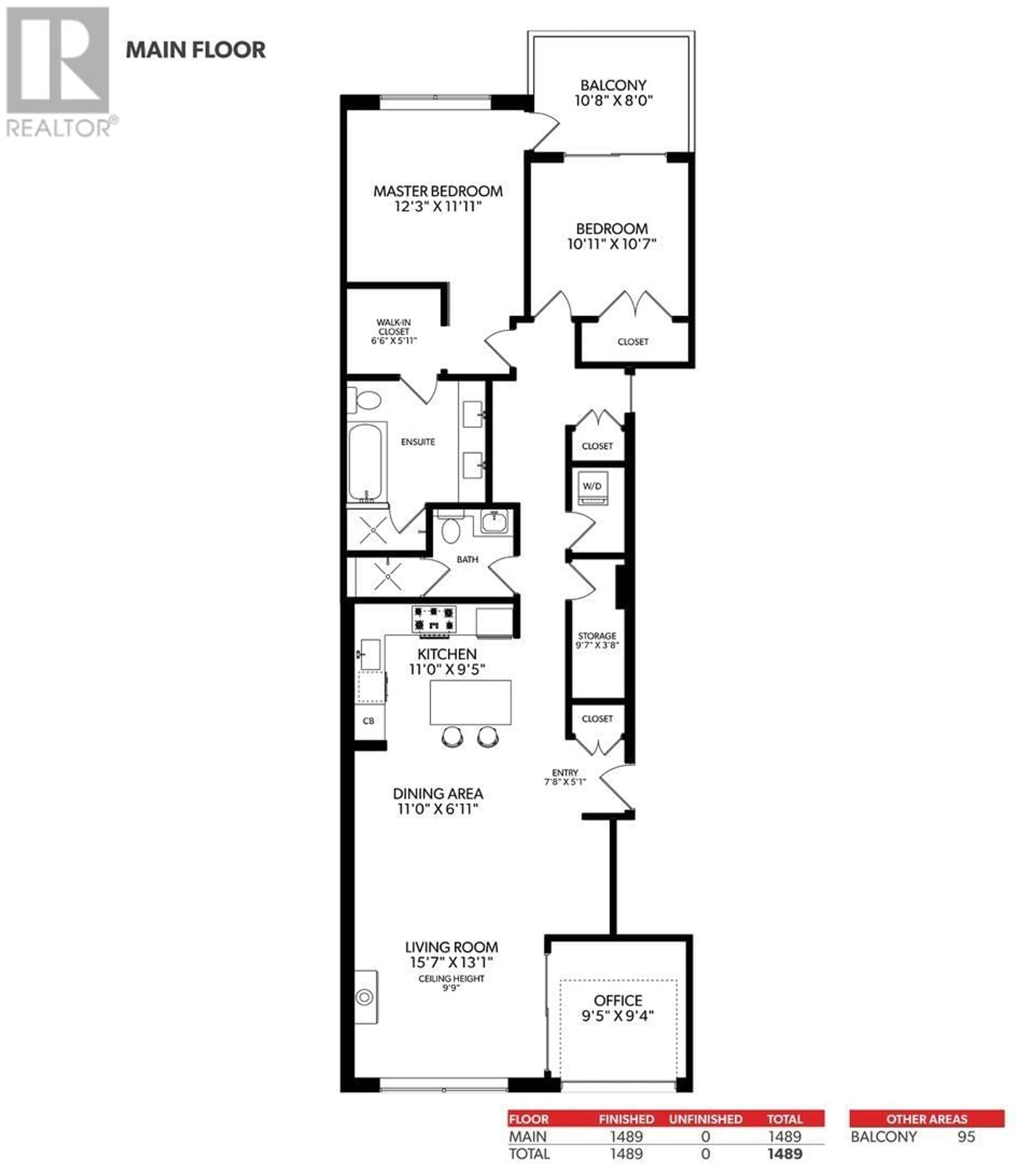 Floor plan for 301 - 1241 HOMER STREET, Vancouver British Columbia V6B2Y9