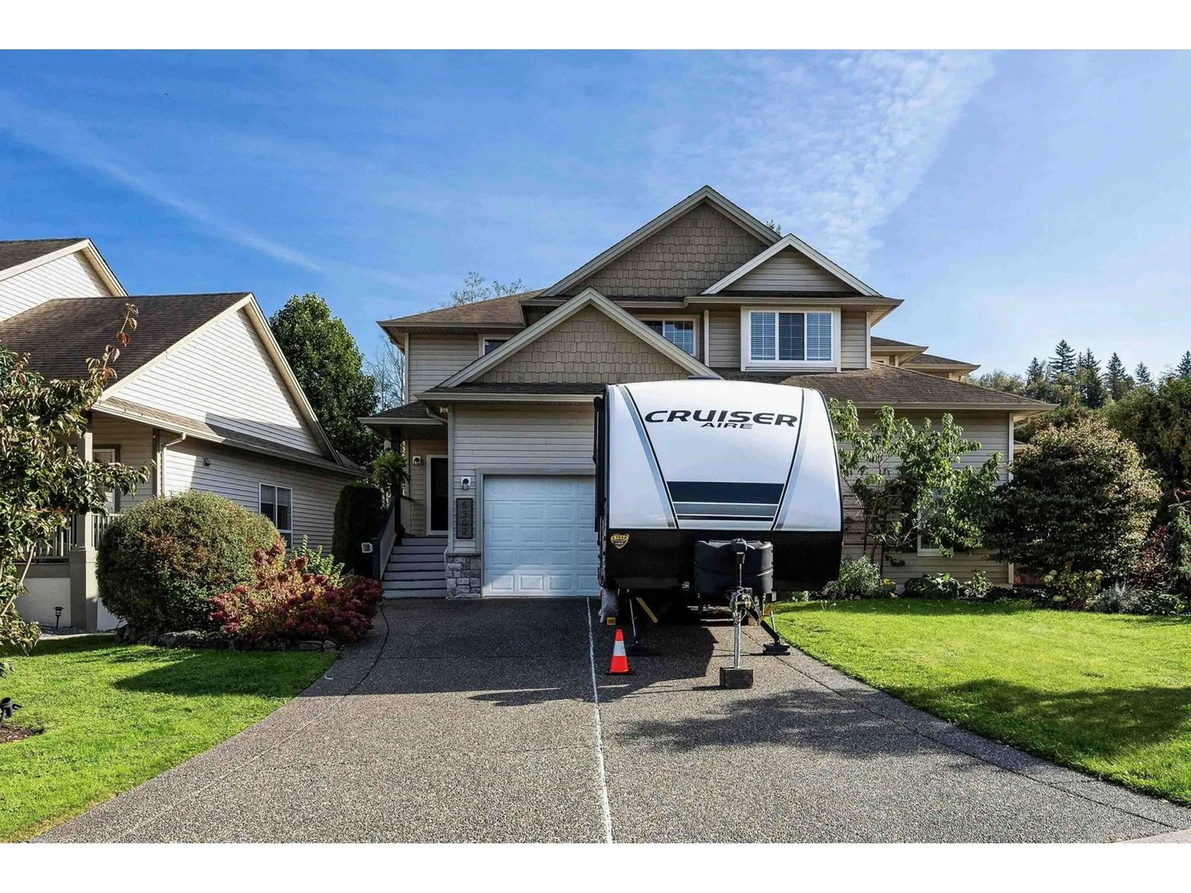 Home with vinyl exterior material, street for 5302 TESKEY ROAD, Chilliwack British Columbia V2R5P8