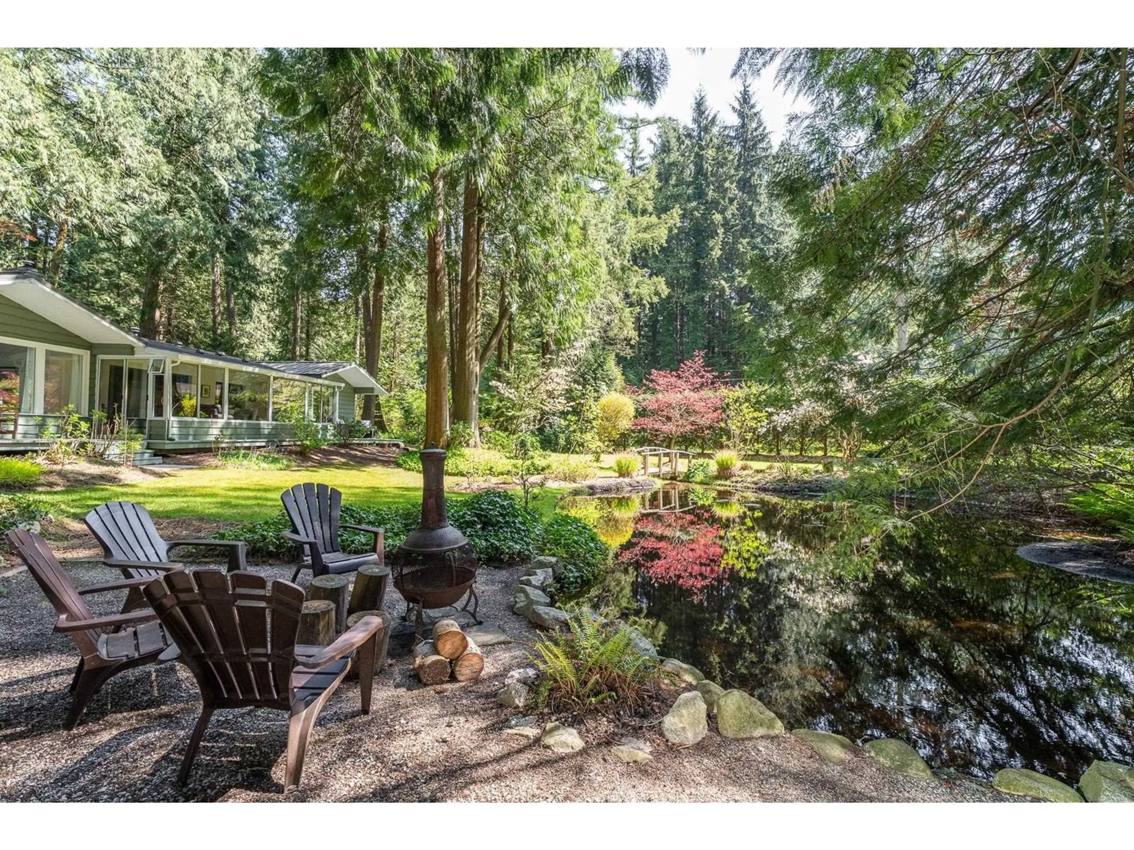 Patio, forest/trees view for 18 CLOVERMEADOW, Langley British Columbia V2Z2R1