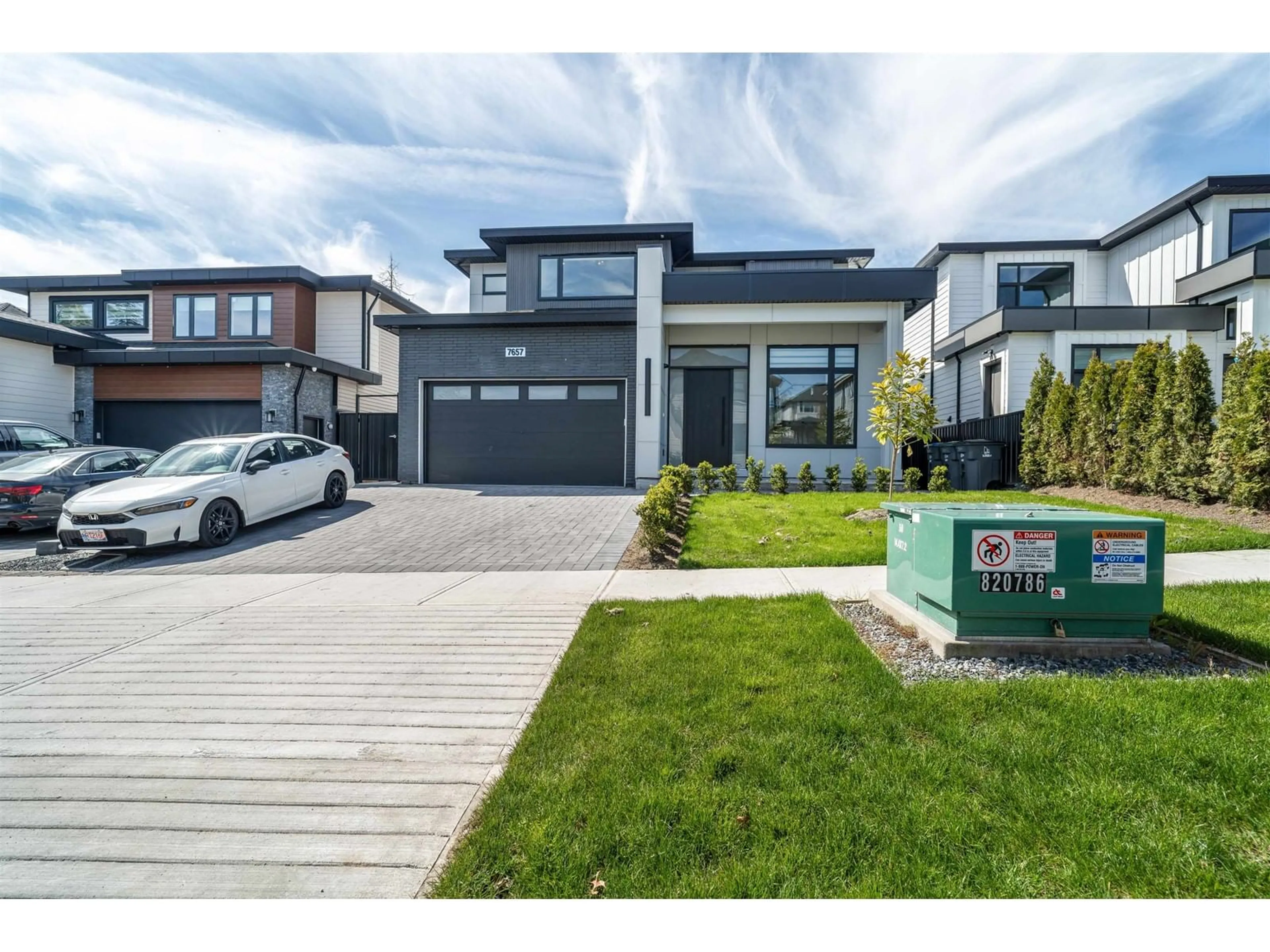Home with brick exterior material, street for 7657 155, Surrey British Columbia V3S3P3