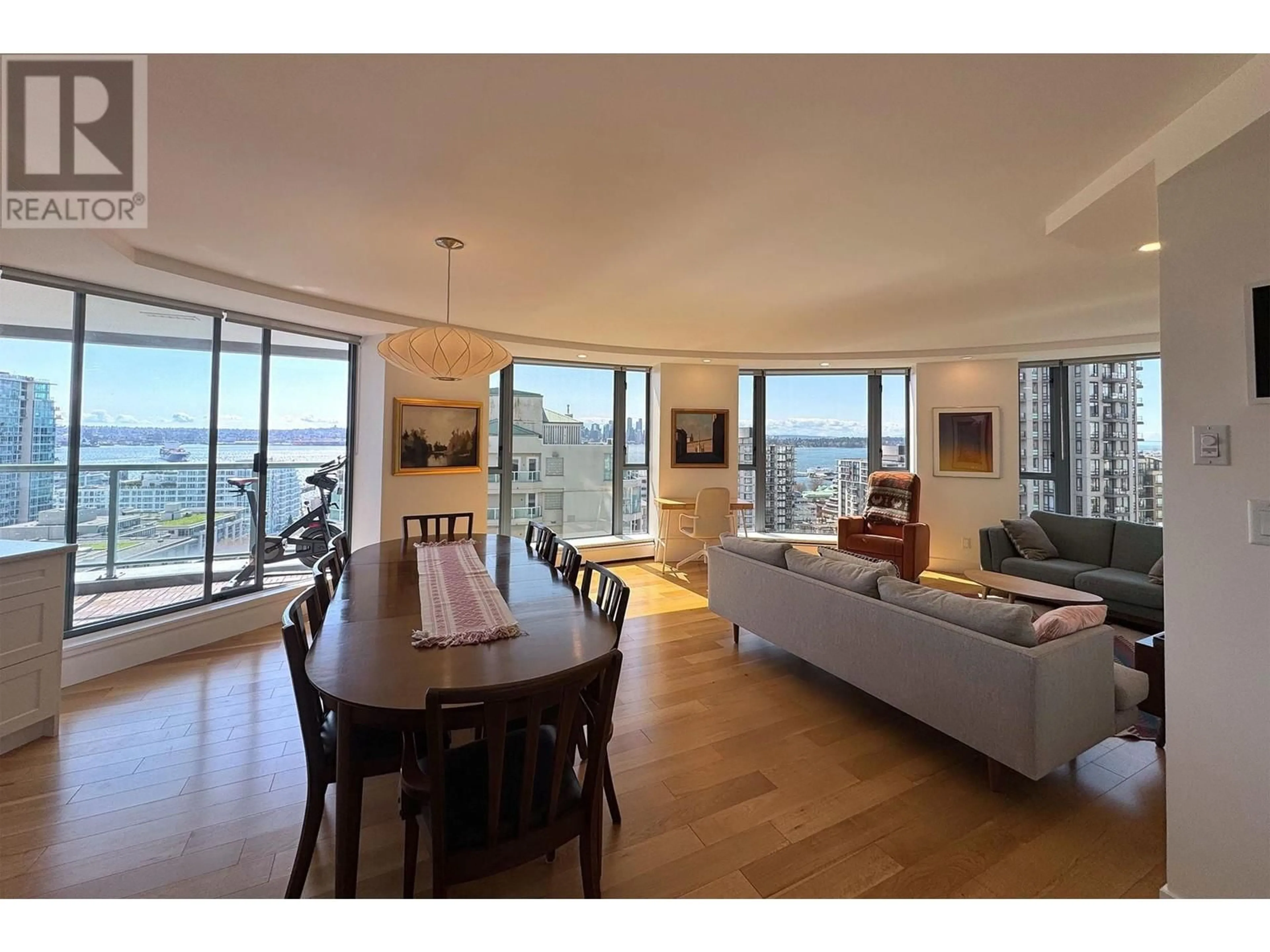 Living room with furniture, wood/laminate floor for 1202 - 120 2ND STREET, North Vancouver British Columbia V7M1C3