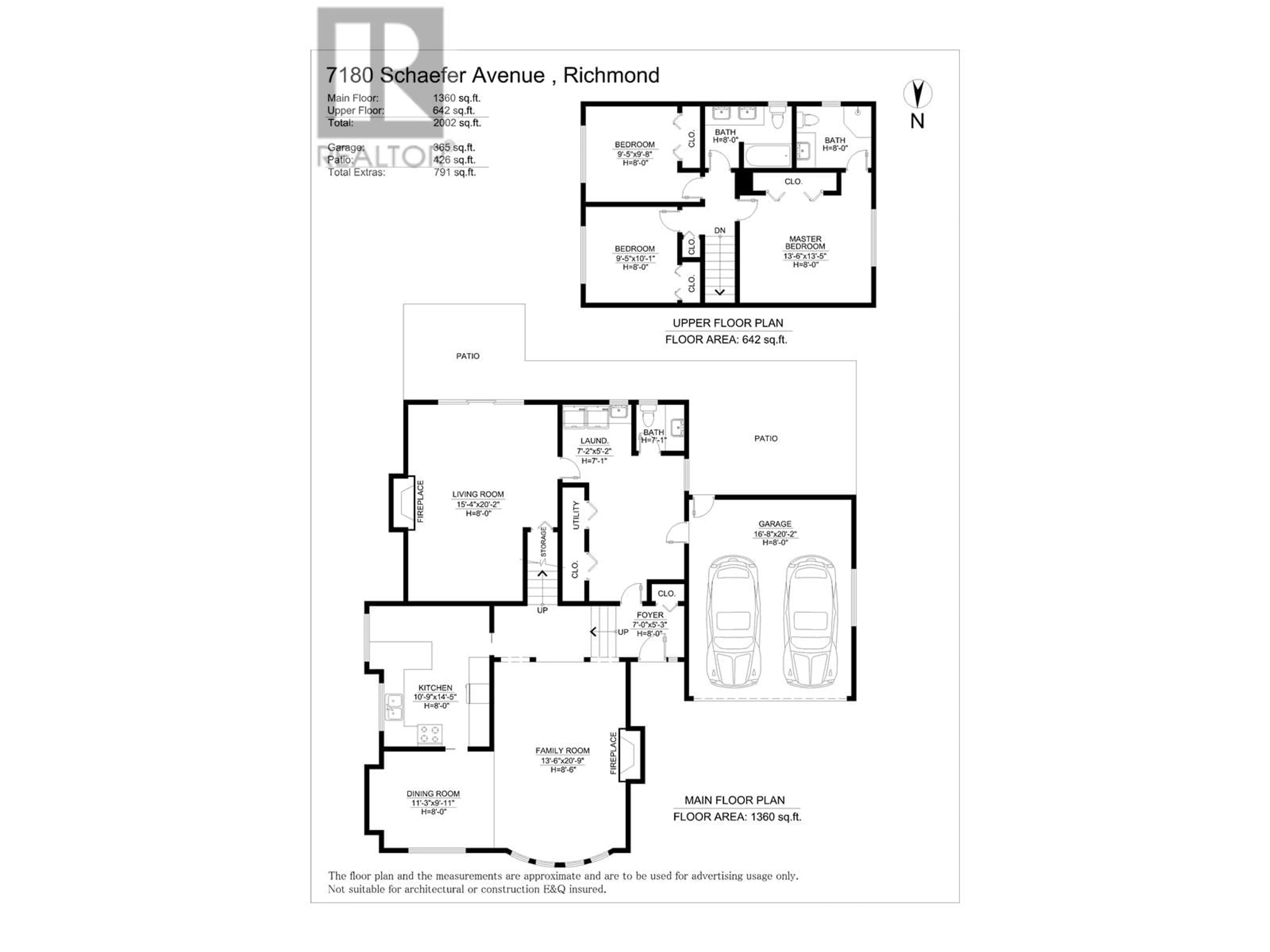 Floor plan for 7180 SCHAEFER AVENUE, Richmond British Columbia V6Y2X7