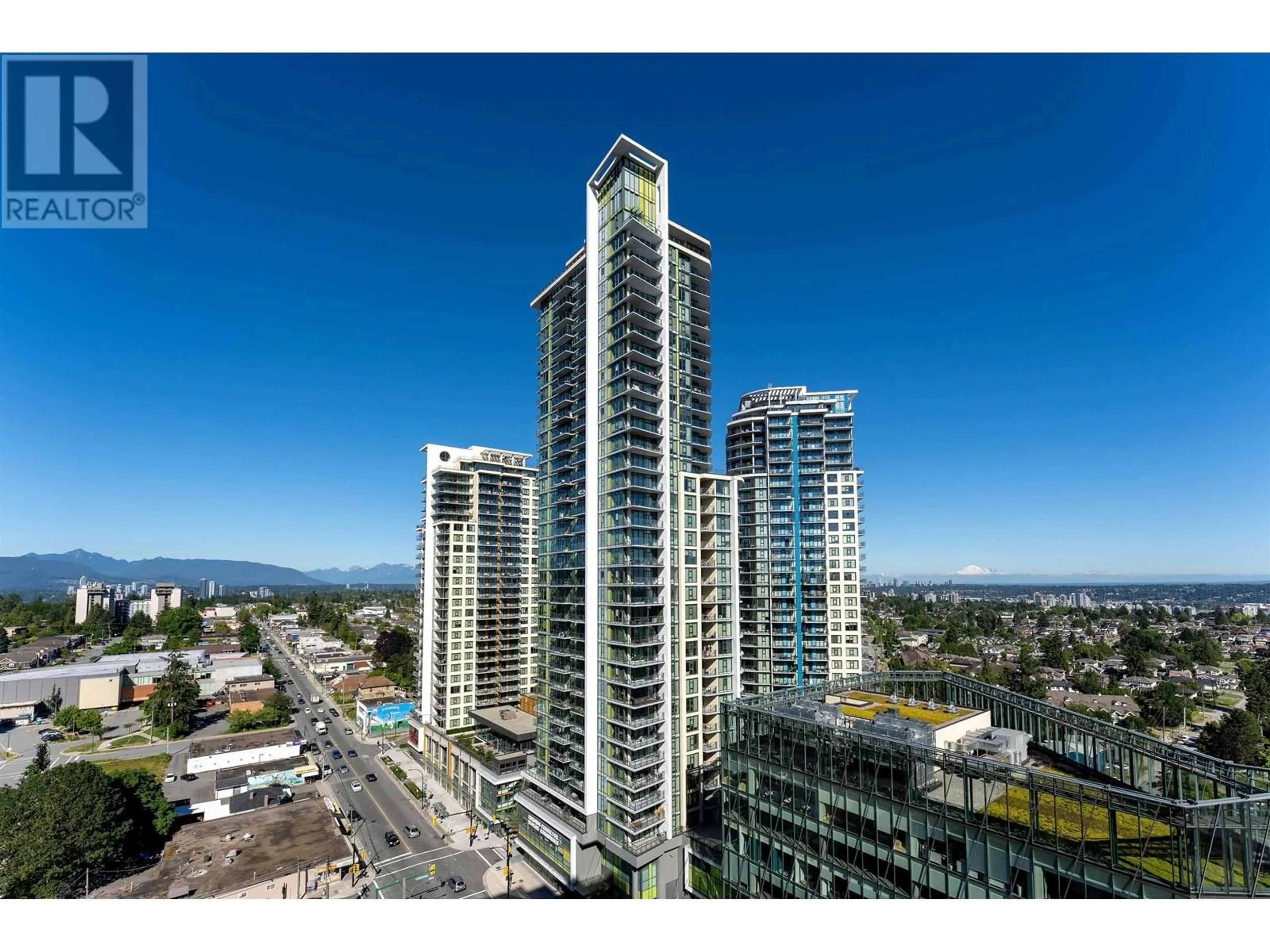 A pic from outside/outdoor area/front of a property/back of a property/a pic from drone, city buildings view from balcony for 1203 - 7358 EDMONDS STREET, Burnaby British Columbia V3N0H1
