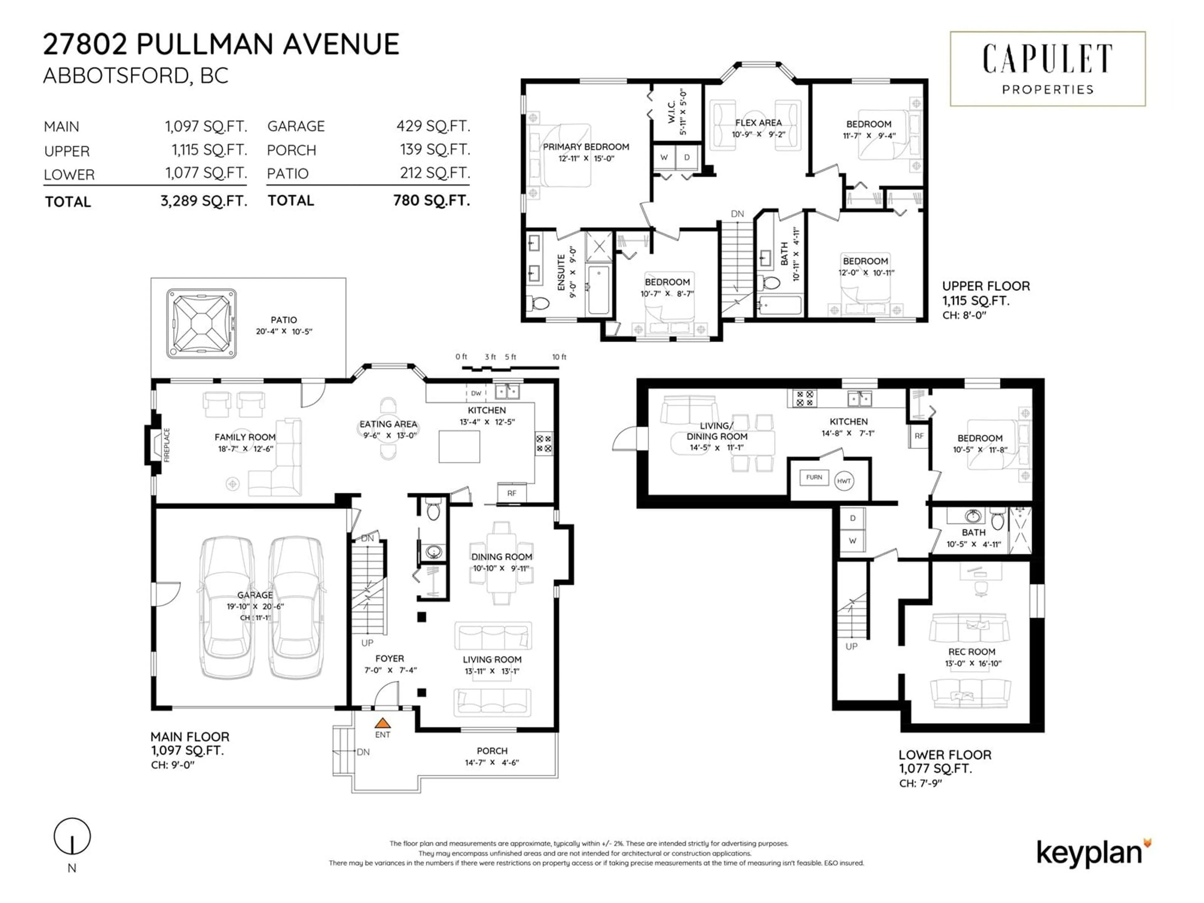 Floor plan for 27802 PULLMAN, Abbotsford British Columbia V4X0A2