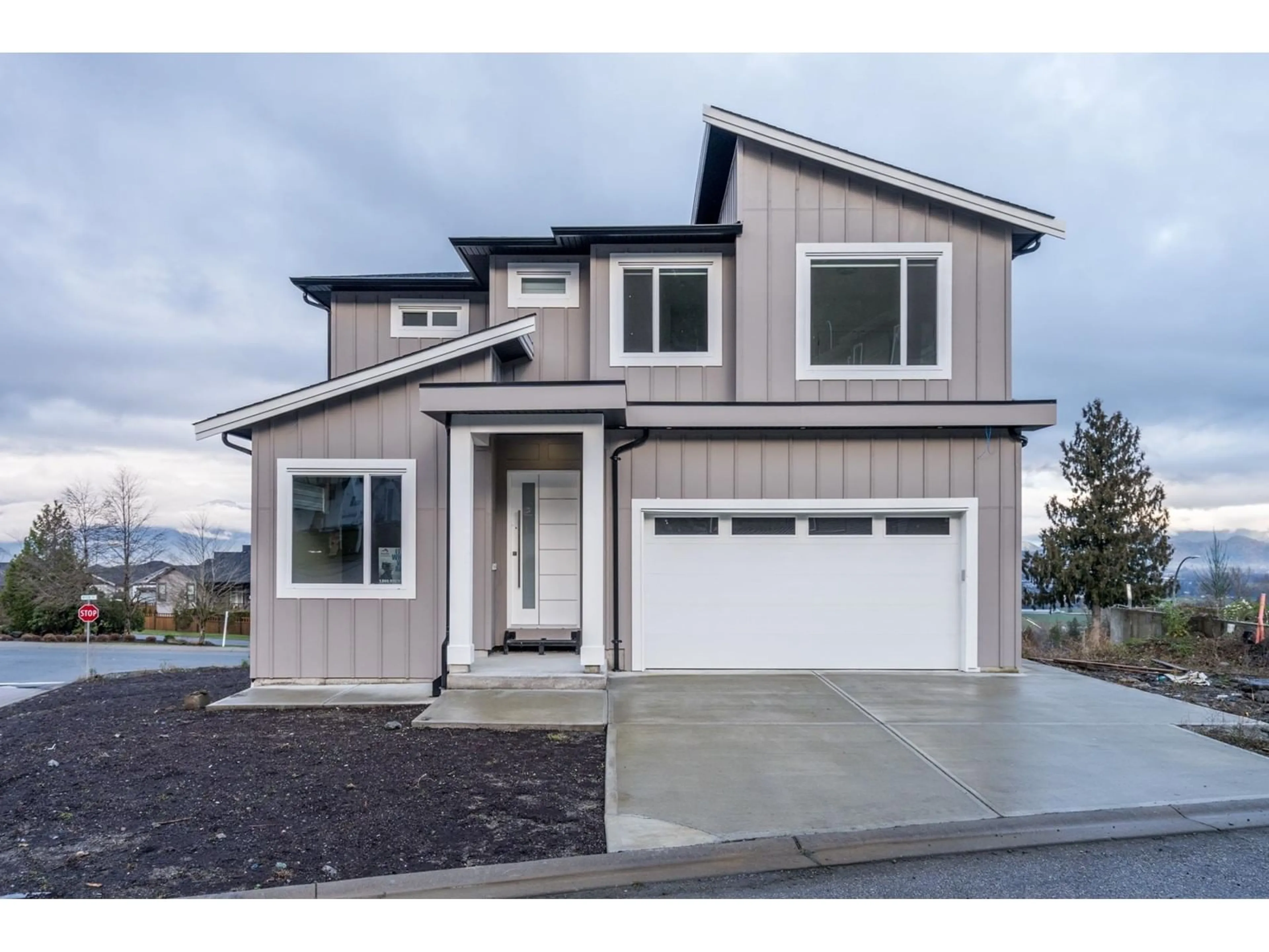 Home with vinyl exterior material, street for 8202 NIXON ROAD, Chilliwack British Columbia V4Z0E4