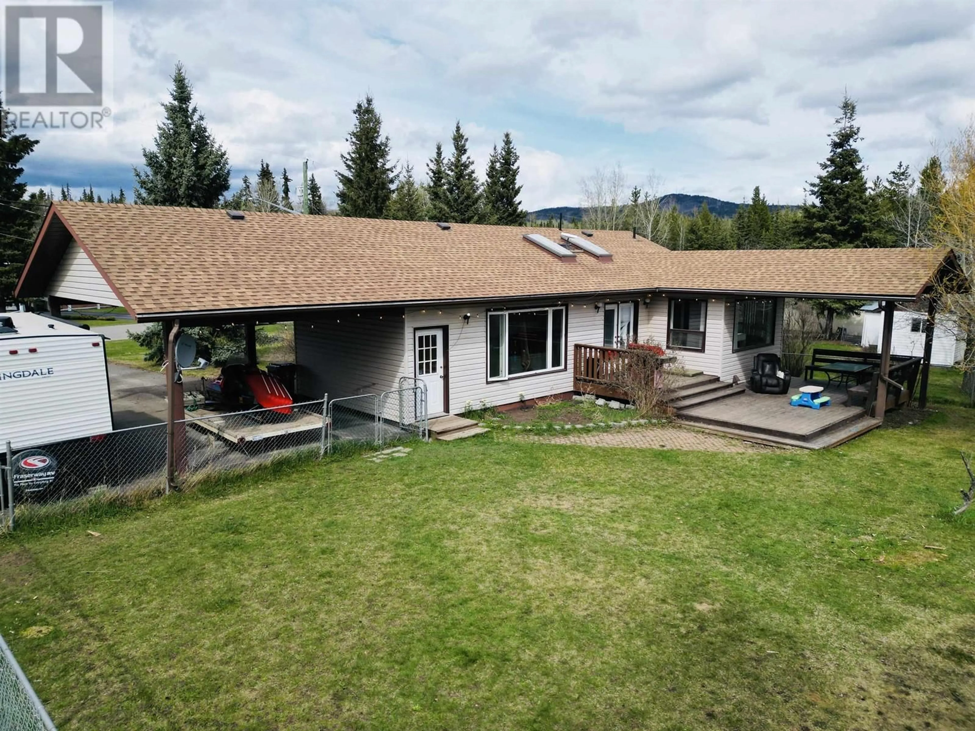 A pic from outside/outdoor area/front of a property/back of a property/a pic from drone, mountain view for 620 5TH AVENUE, Burns Lake British Columbia V0J1E0