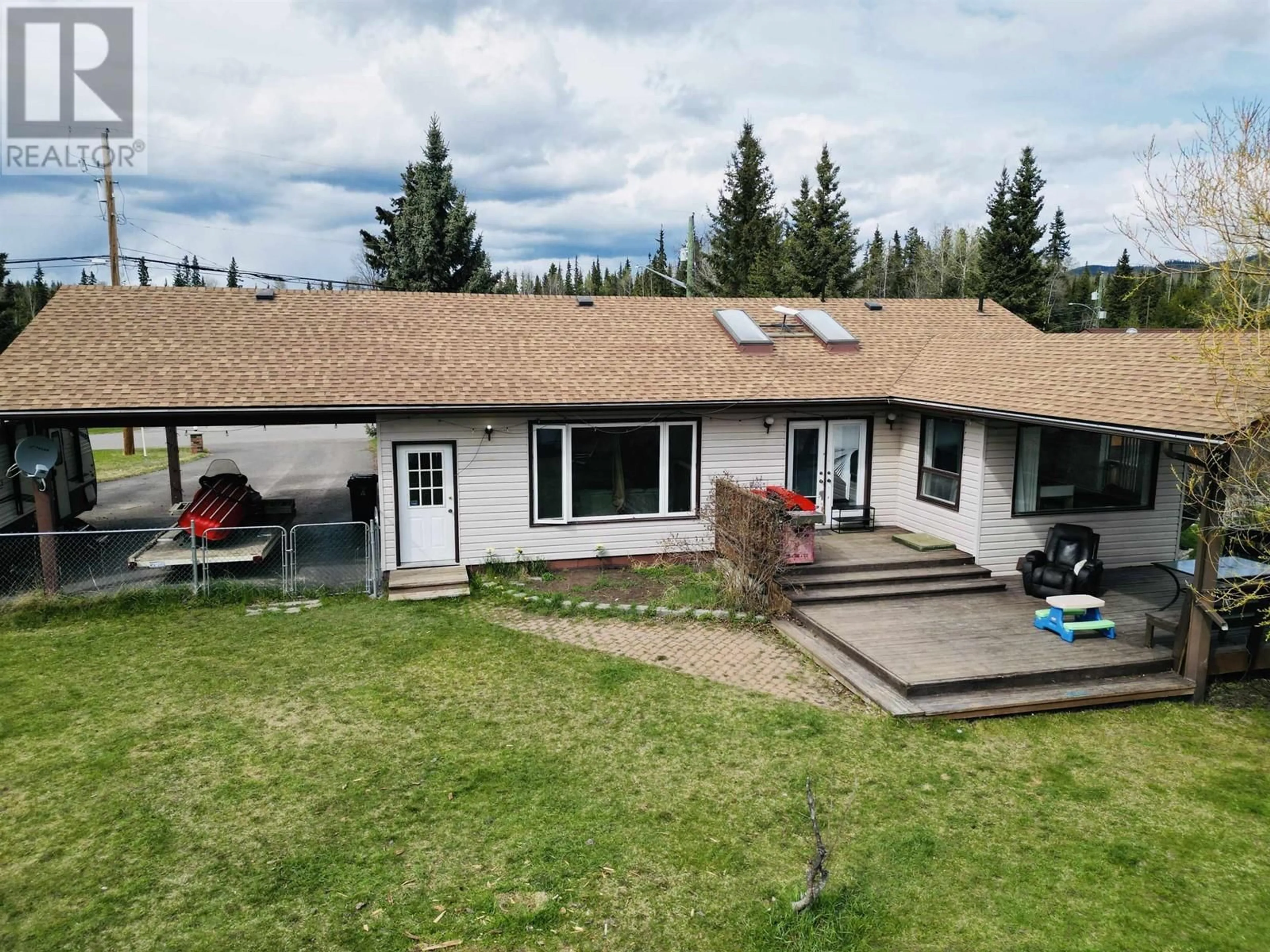 A pic from outside/outdoor area/front of a property/back of a property/a pic from drone, mountain view for 620 5TH AVENUE, Burns Lake British Columbia V0J1E0