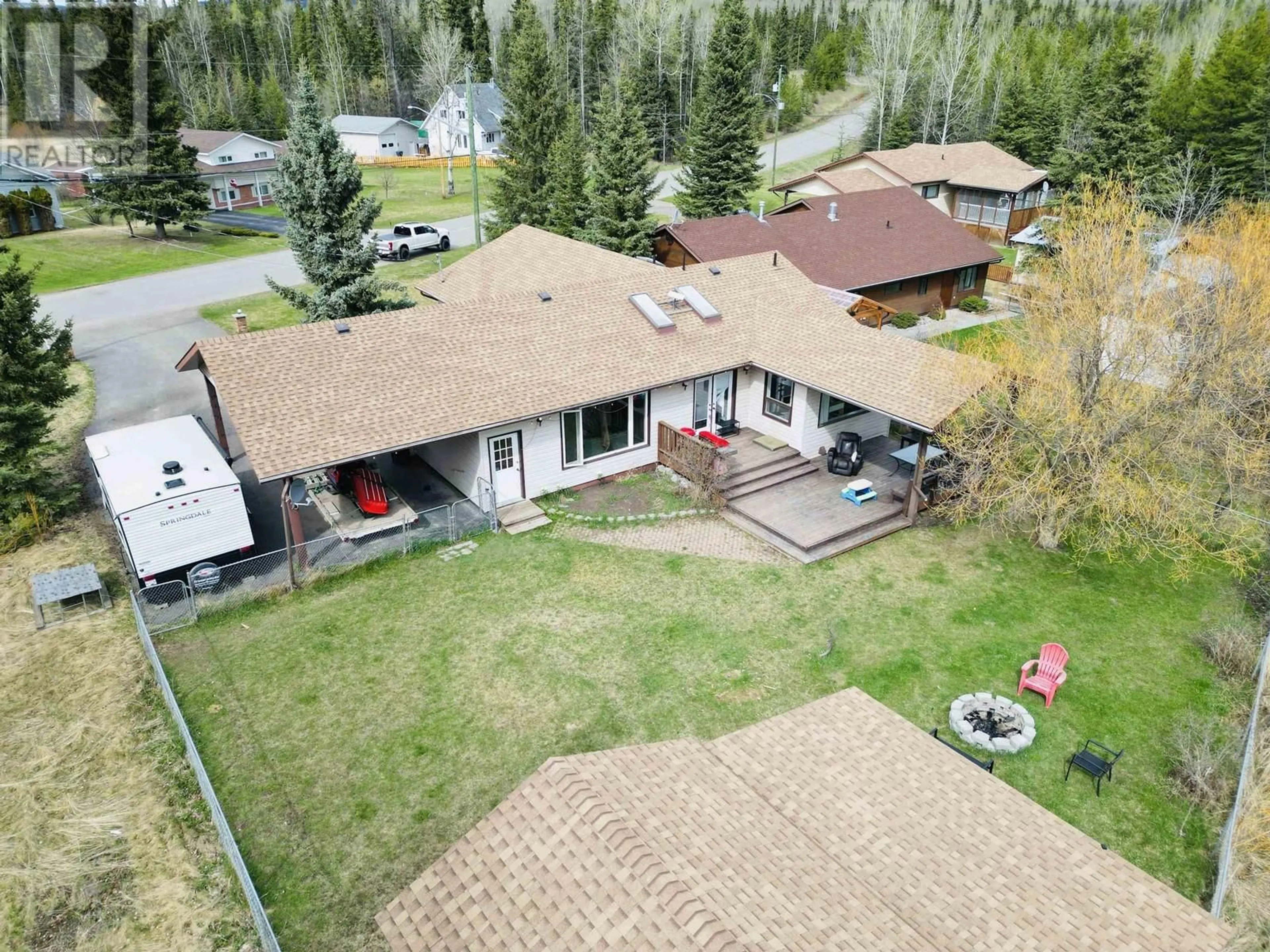 A pic from outside/outdoor area/front of a property/back of a property/a pic from drone, mountain view for 620 5TH AVENUE, Burns Lake British Columbia V0J1E0