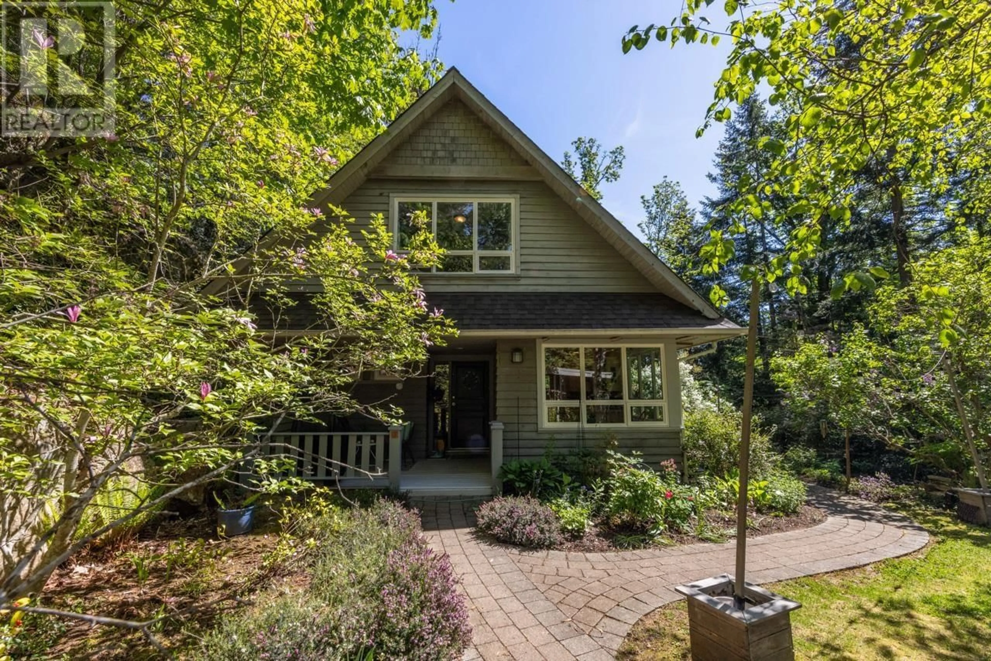 Home with brick exterior material, street for 576 CATES HILL ROAD, Bowen Island British Columbia V0N1G2