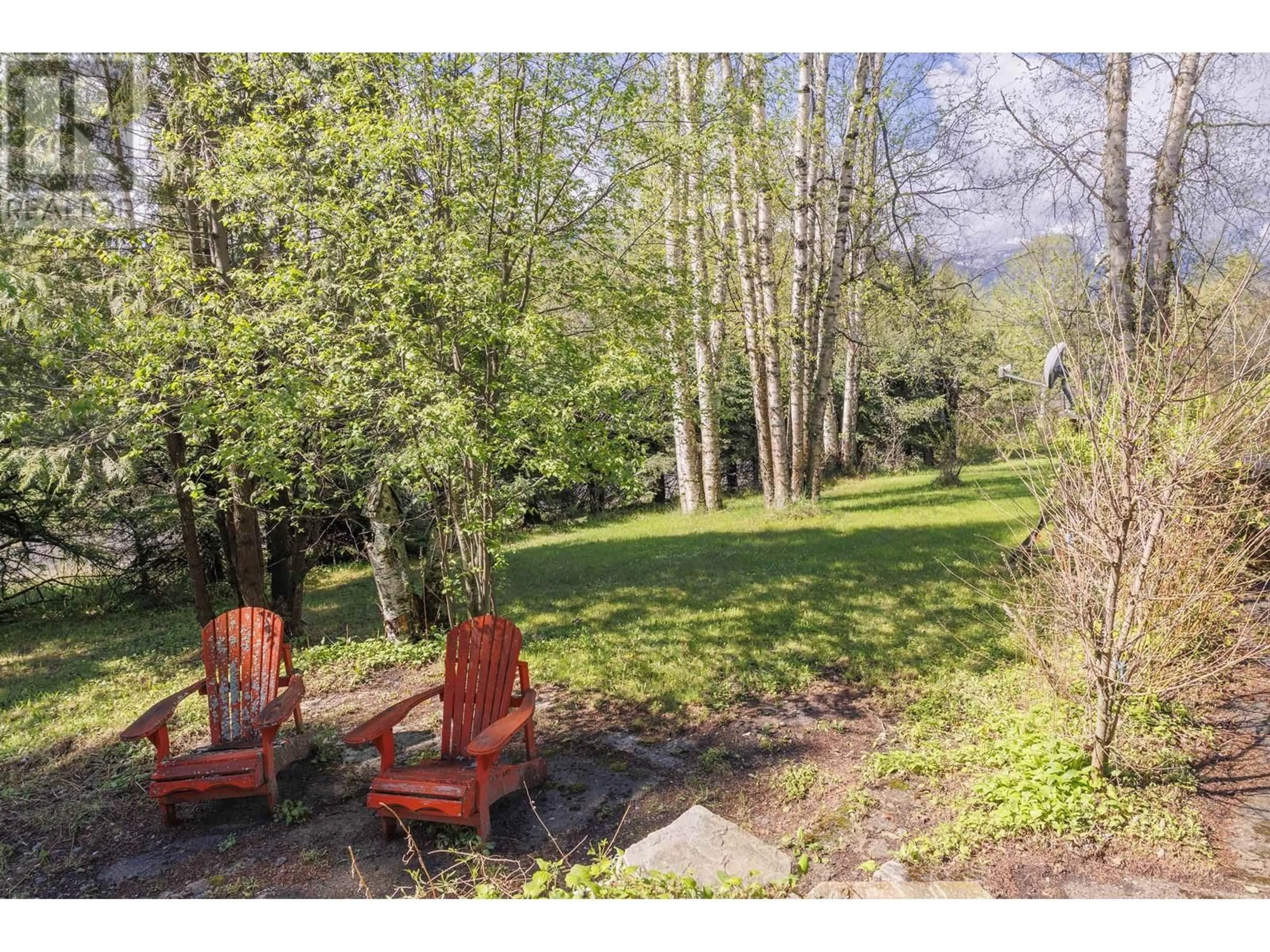 Patio, forest/trees view for 285 RAINBOW ROAD, McBride British Columbia V0J2E0