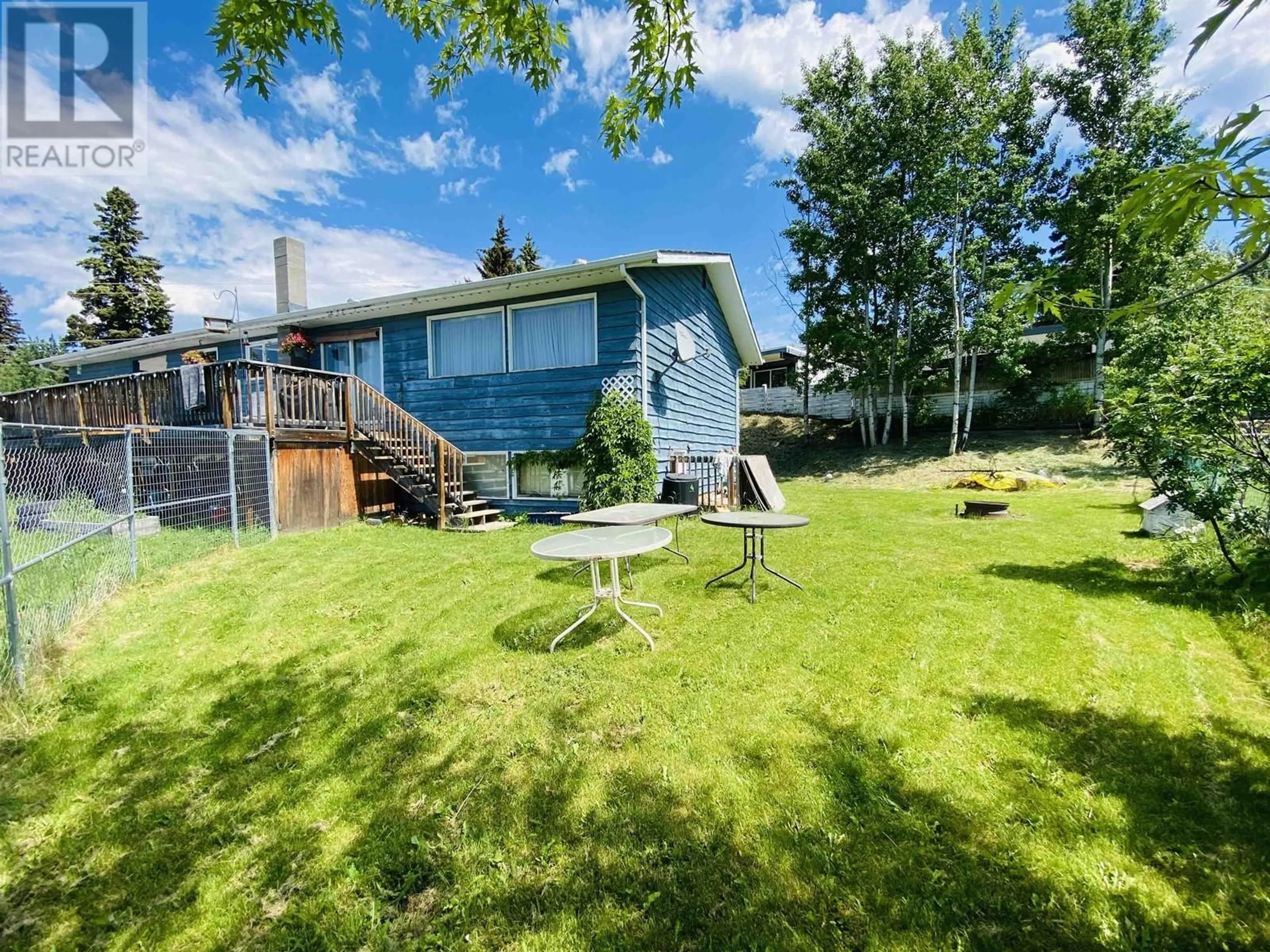 A pic from outside/outdoor area/front of a property/back of a property/a pic from drone, water/lake/river/ocean view for 110 5TH AVENUE, Burns Lake British Columbia V0J1E0