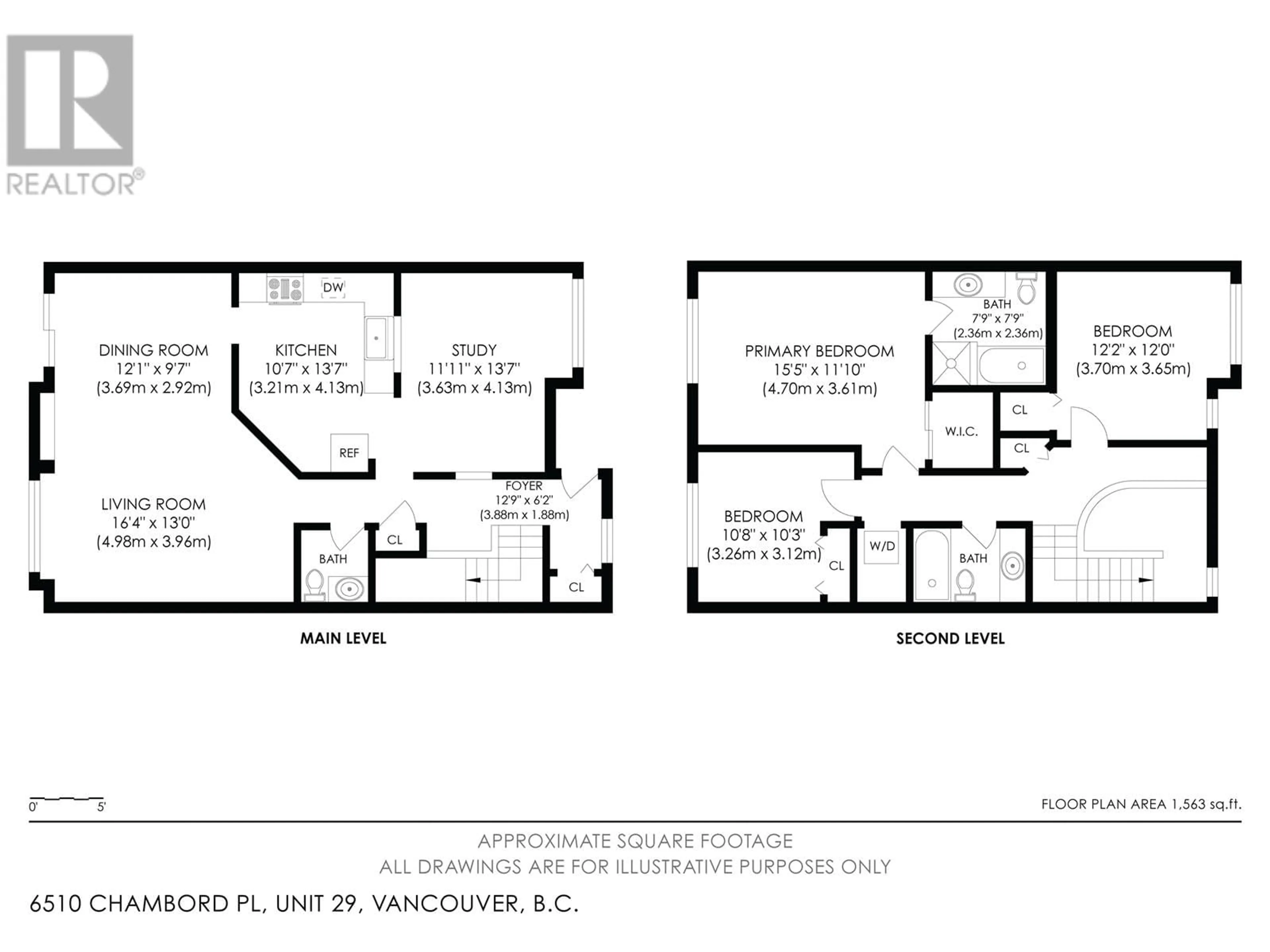 Floor plan for 29 - 6510 CHAMBORD PLACE, Vancouver British Columbia V5S4P2