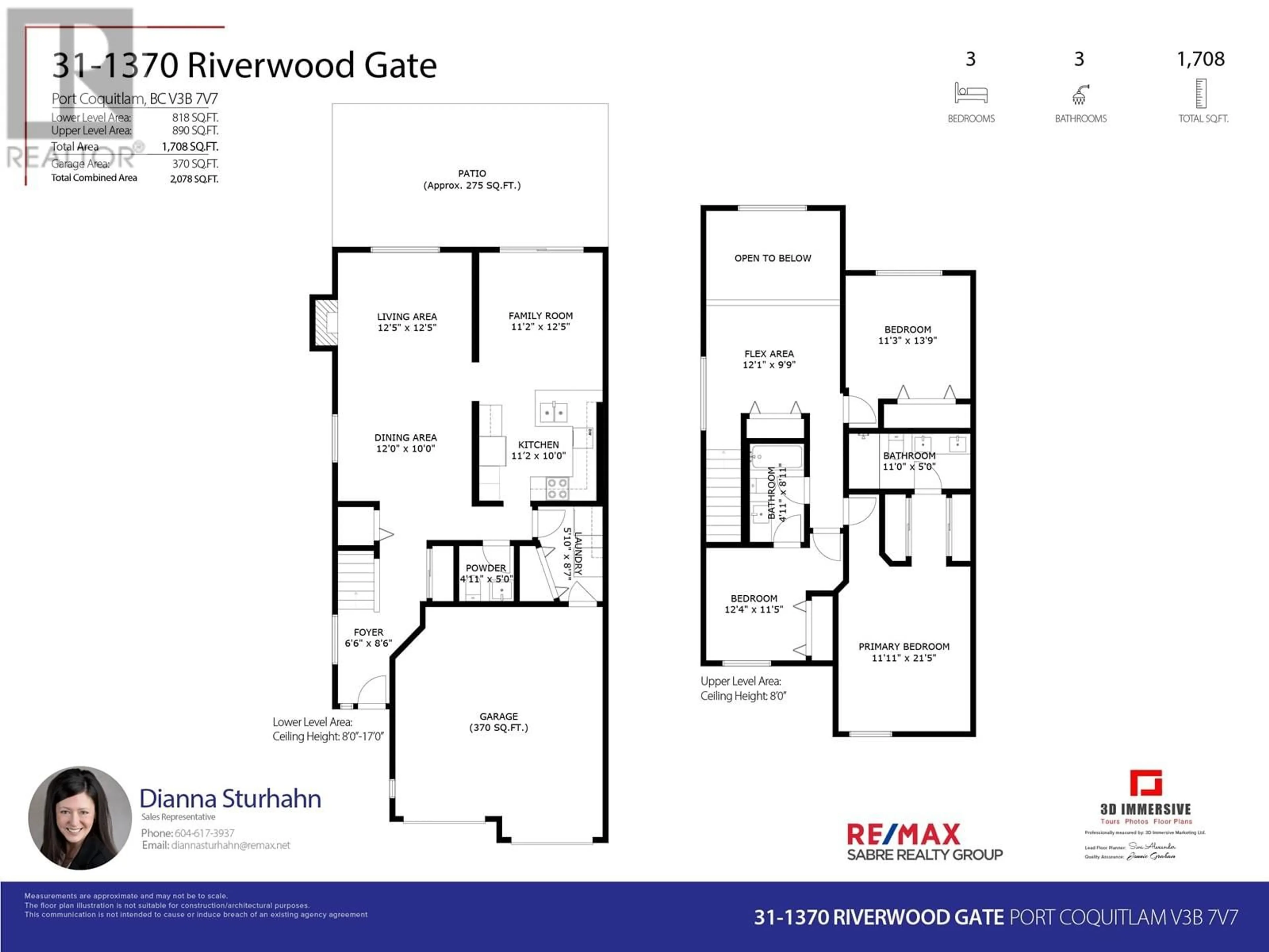Floor plan for 31 - 1370 RIVERWOOD GATE, Port Coquitlam British Columbia V3B7V7