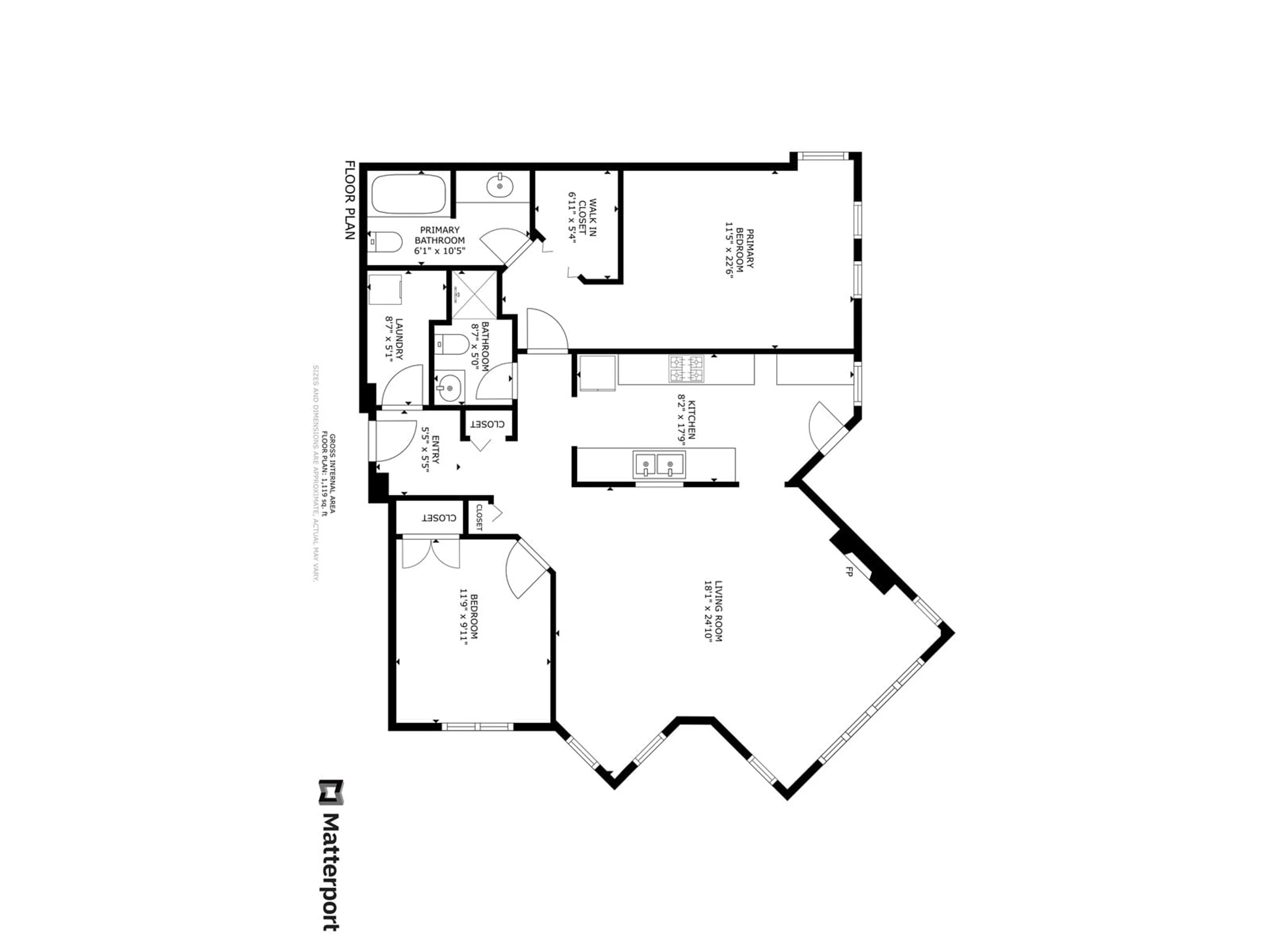 Floor plan for 306 - 20200 54A, Langley British Columbia V3A3W7