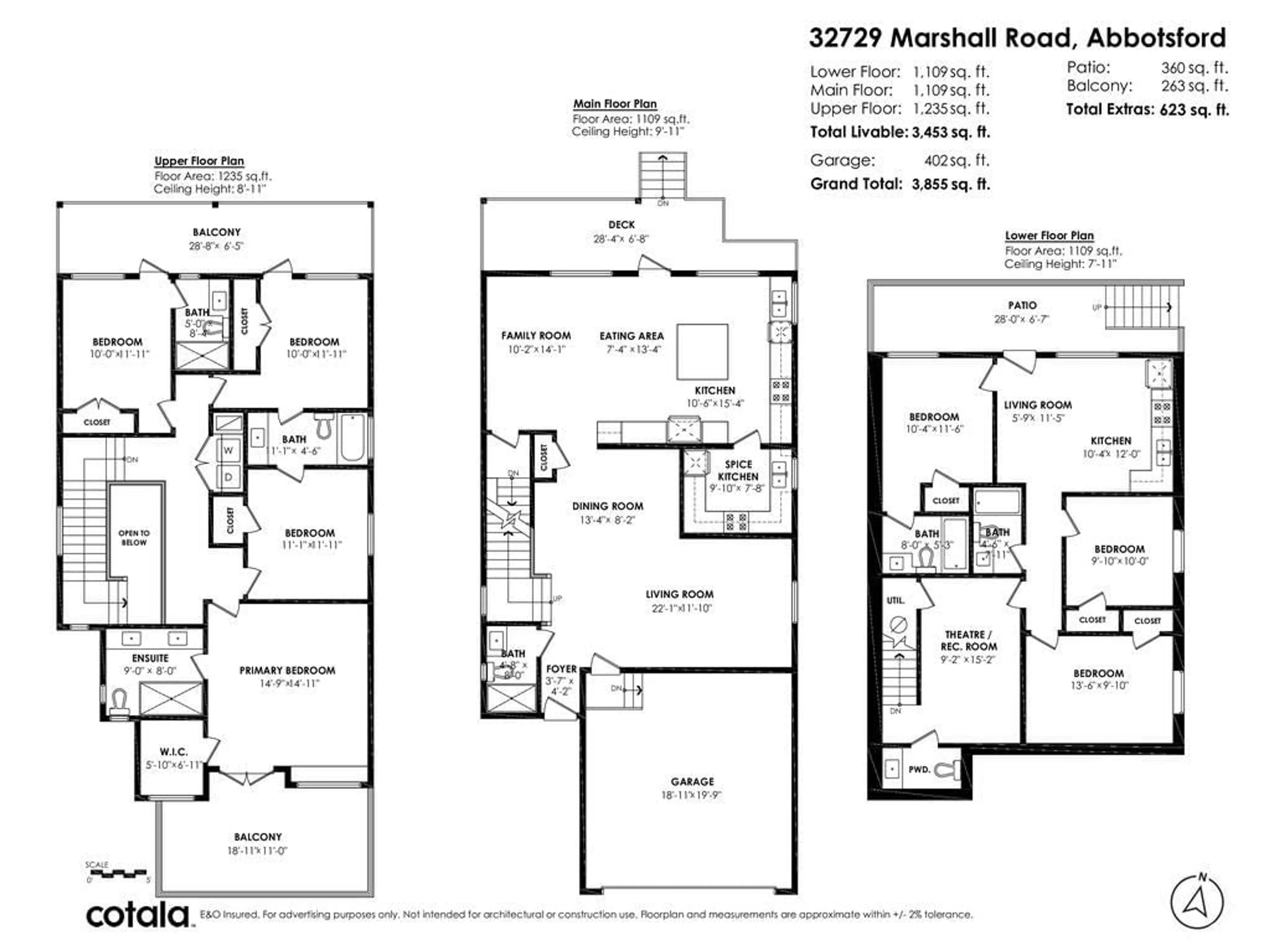 Floor plan for 32729 MARSHALL, Abbotsford British Columbia V2S1J6