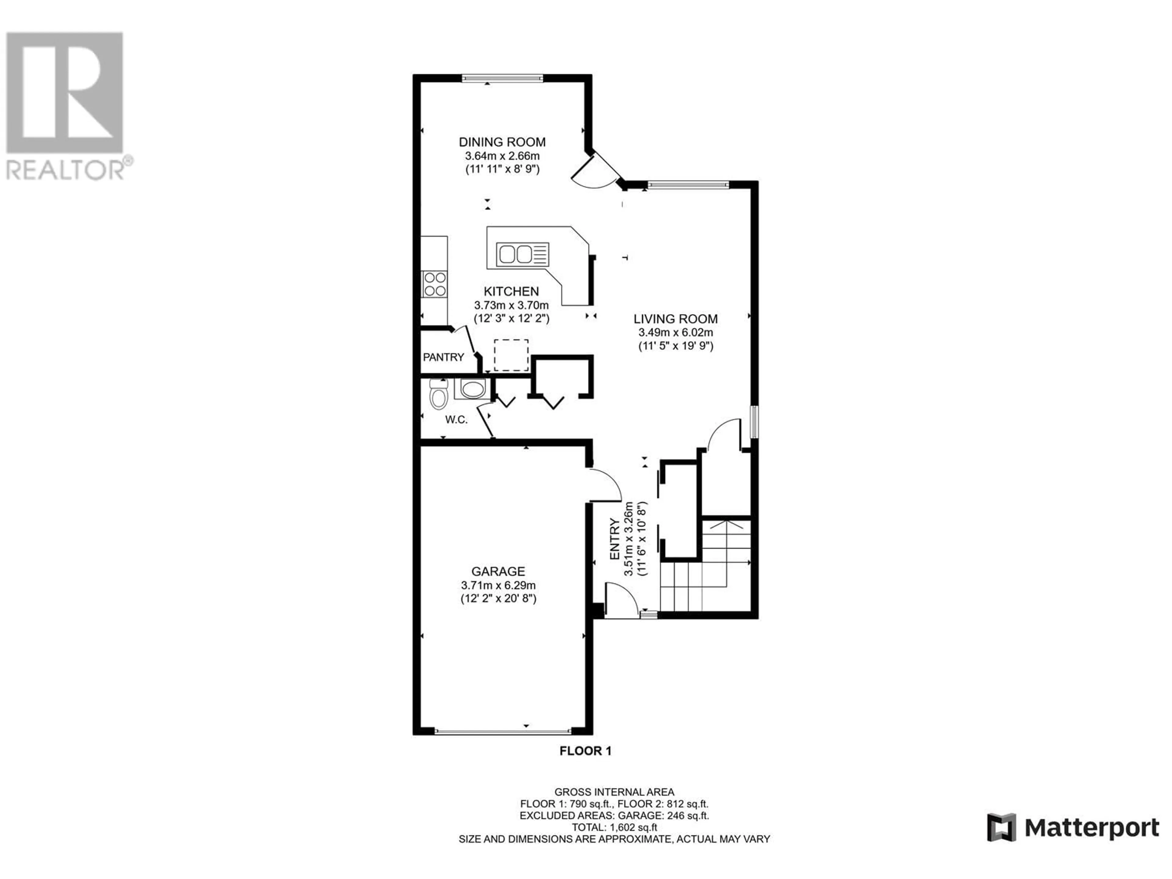 Floor plan for 8821 113 AVENUE, Fort St. John British Columbia V1J0E2