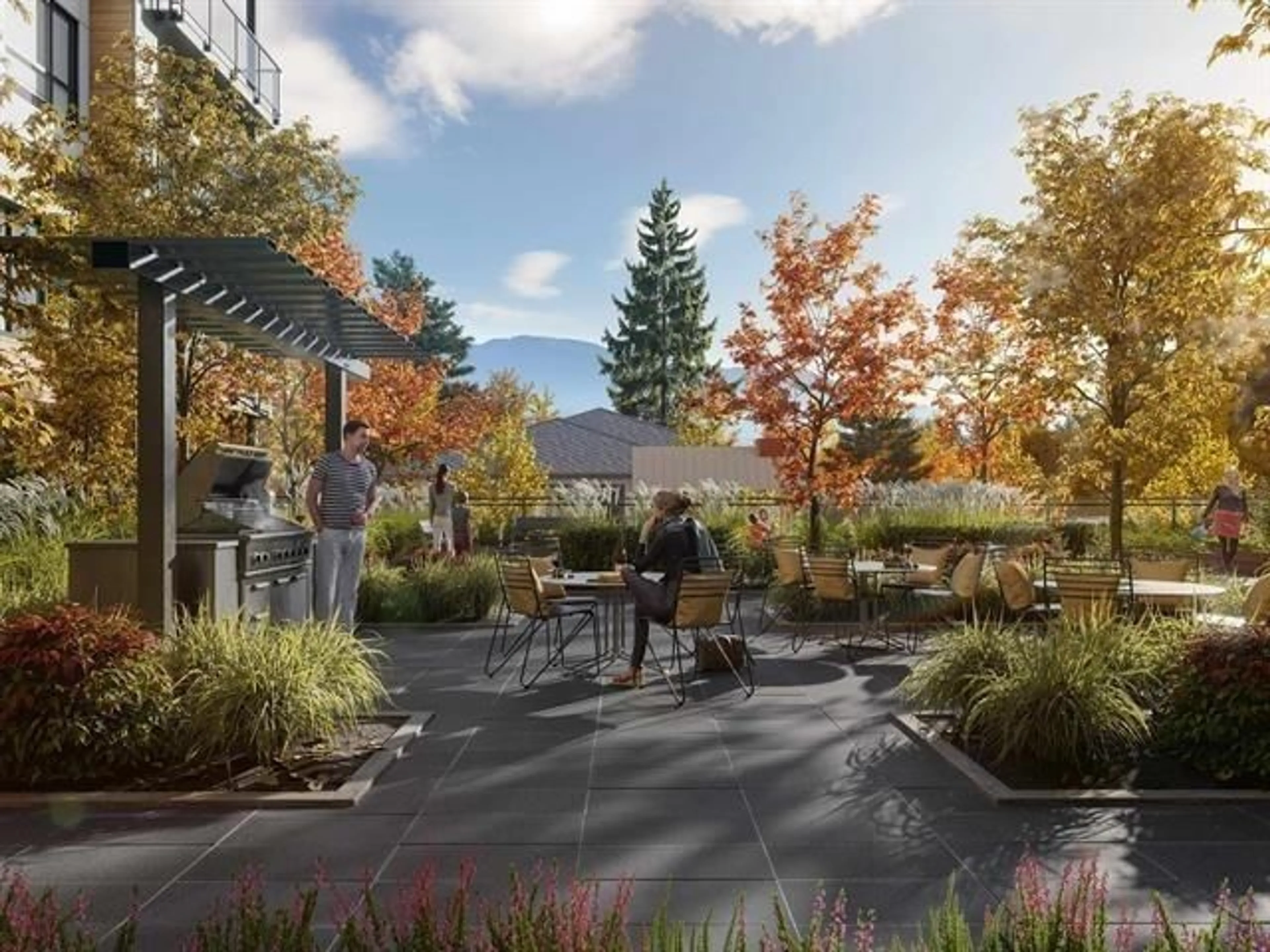 Patio, mountain view for 505 - 13458 95, Surrey British Columbia V3R7W4