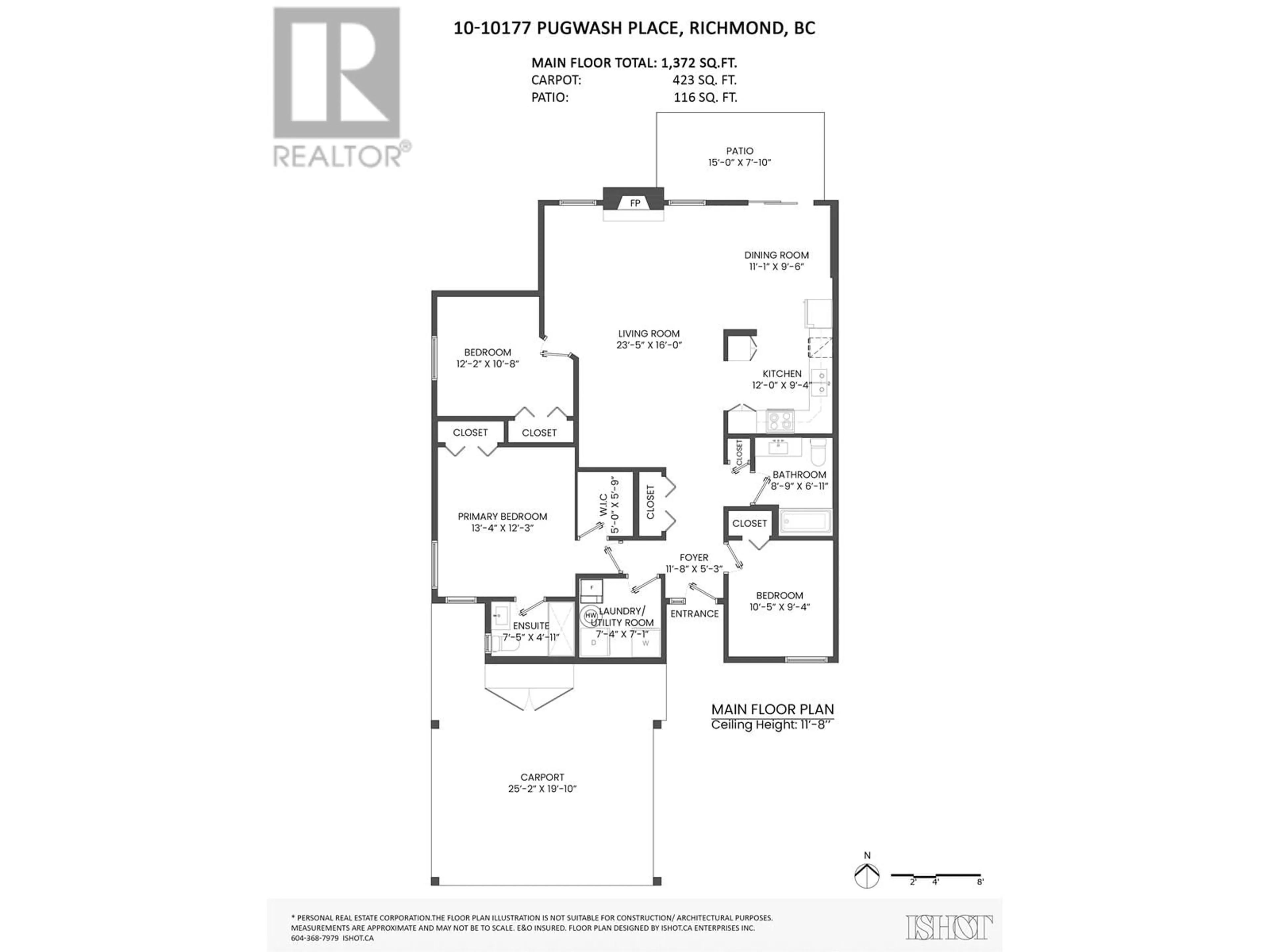 Floor plan for 10 - 10177 PUGWASH PLACE, Richmond British Columbia V7E5N9