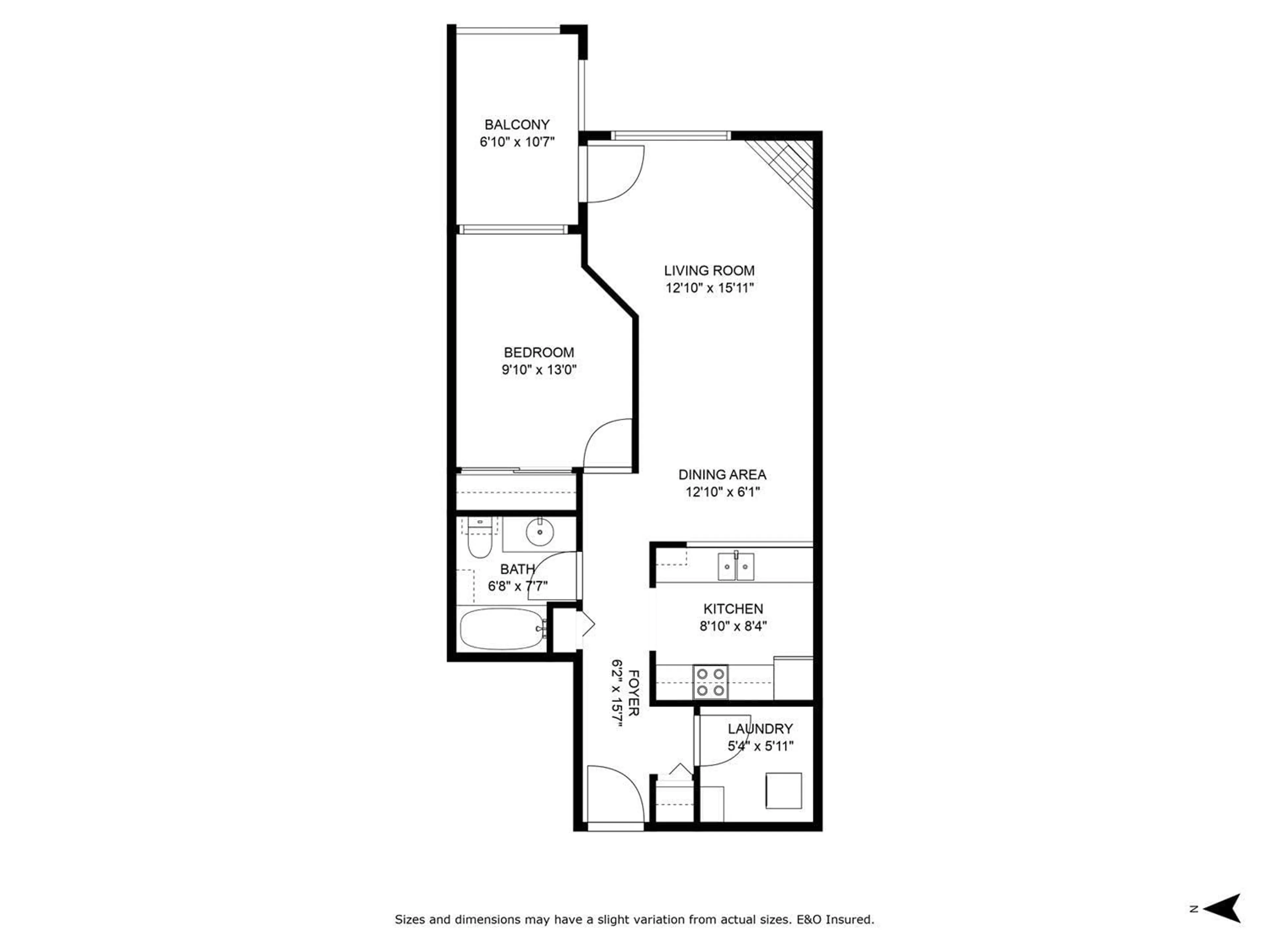 Floor plan for 401 - 9165 BROADWAY STREET, Chilliwack British Columbia V2P7Z8