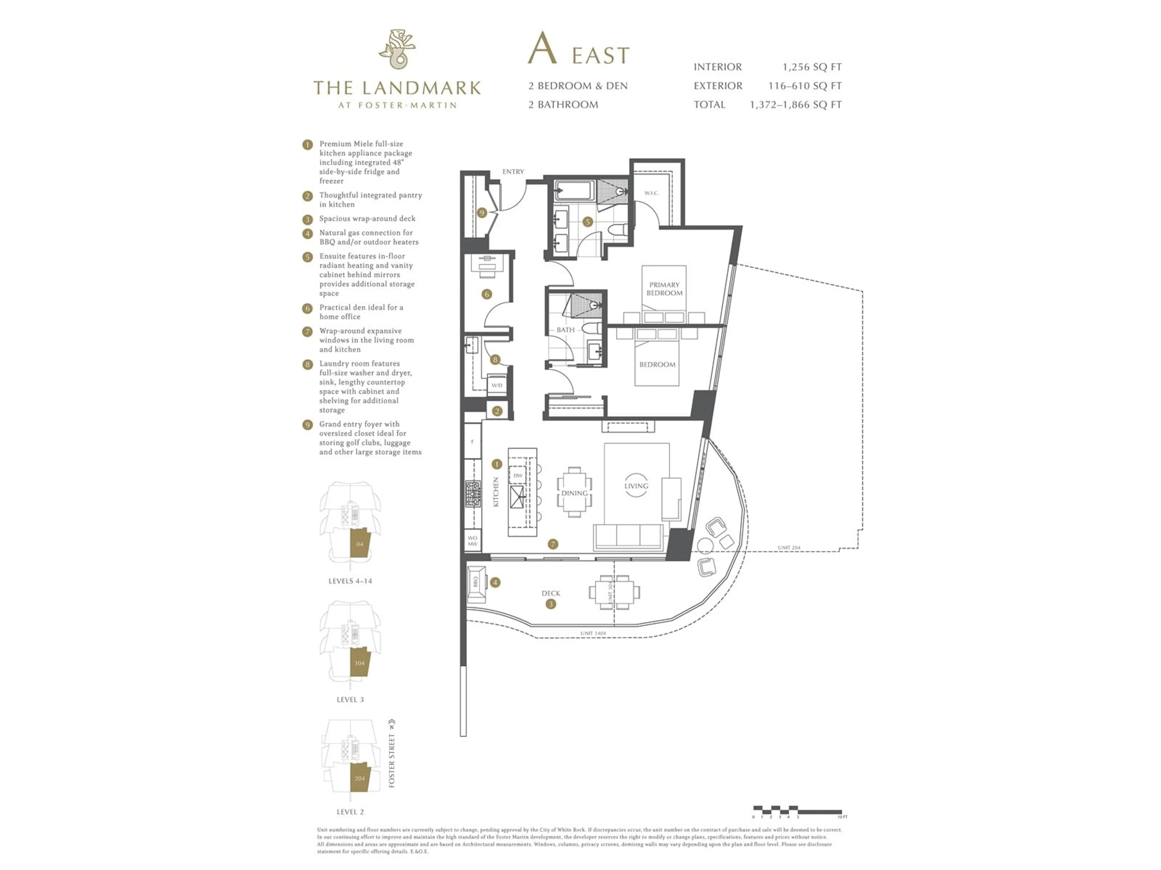 Floor plan for 804 - 1475 FOSTER, White Rock British Columbia V4B3W7