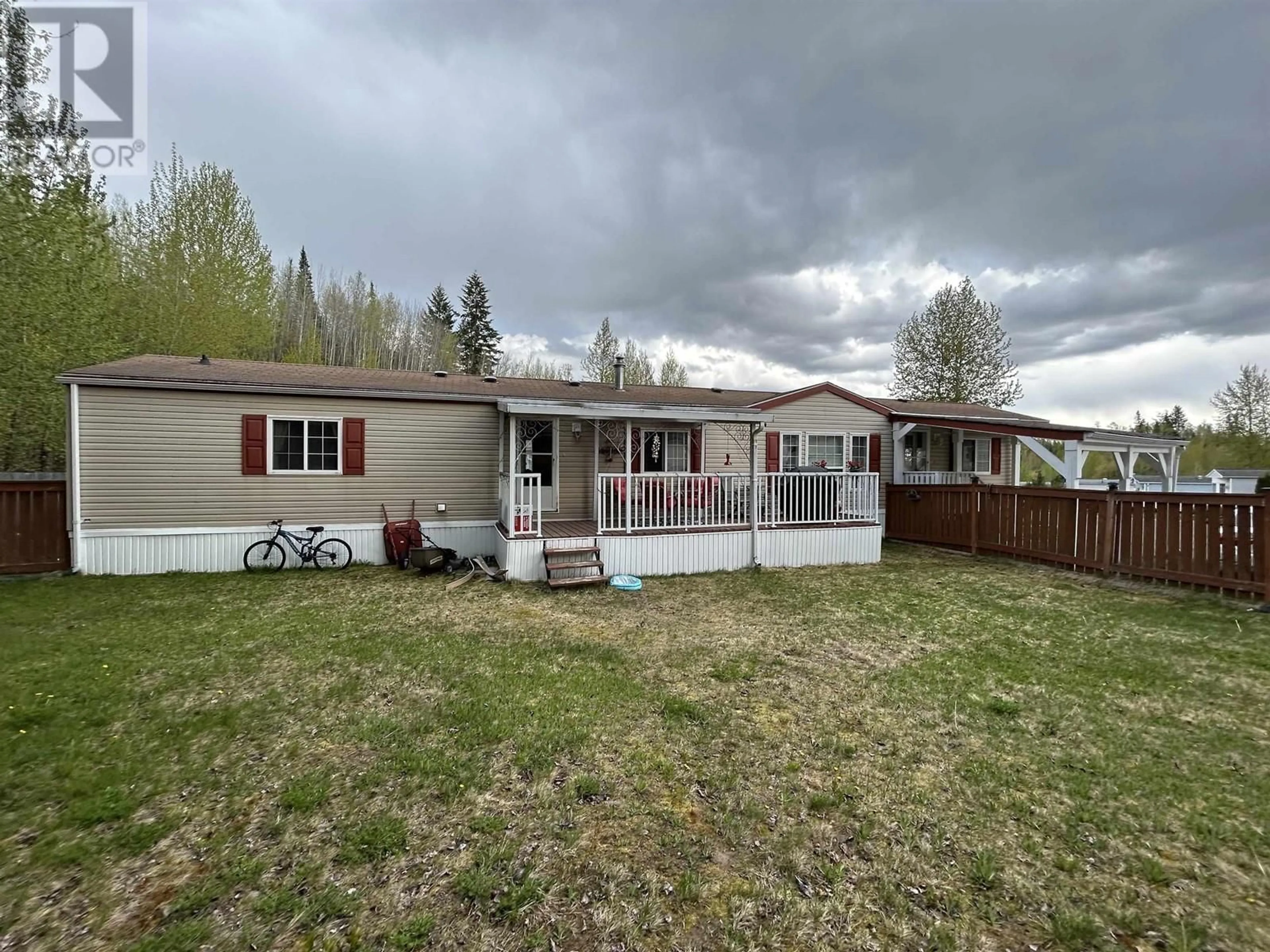A pic from outside/outdoor area/front of a property/back of a property/a pic from drone, mountain view for 176 - 2500 GRANT ROAD, Prince George British Columbia V2K4X9